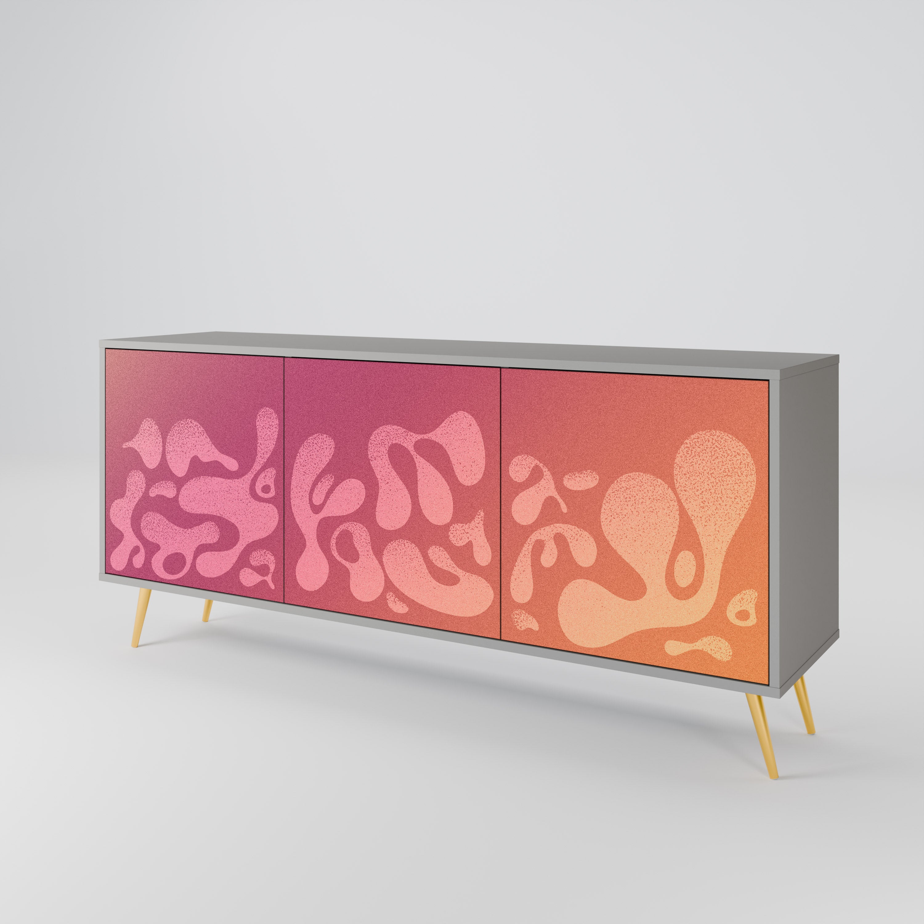 IRREGULAR PINK 3-Door Sideboard