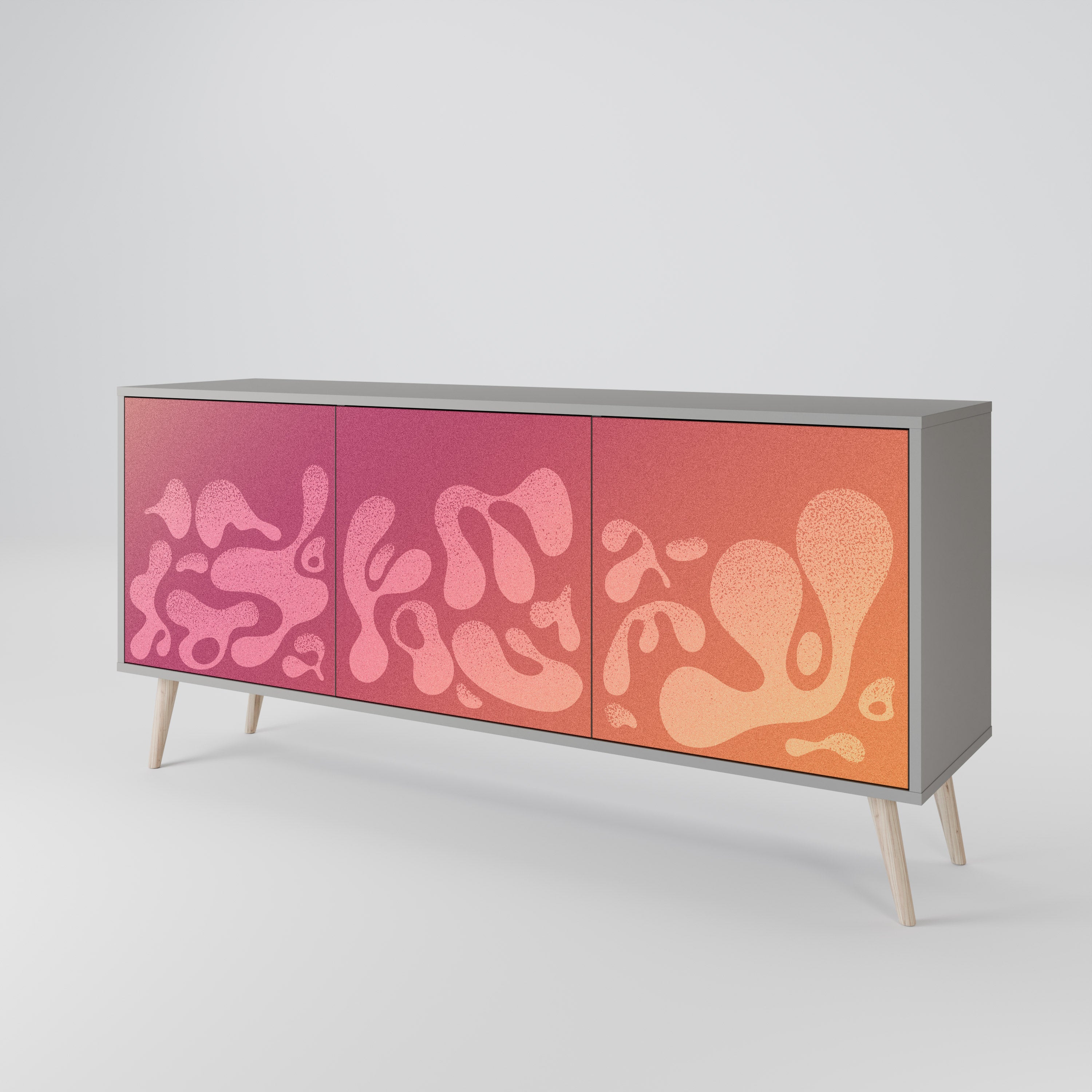 IRREGULAR PINK 3-Door Sideboard