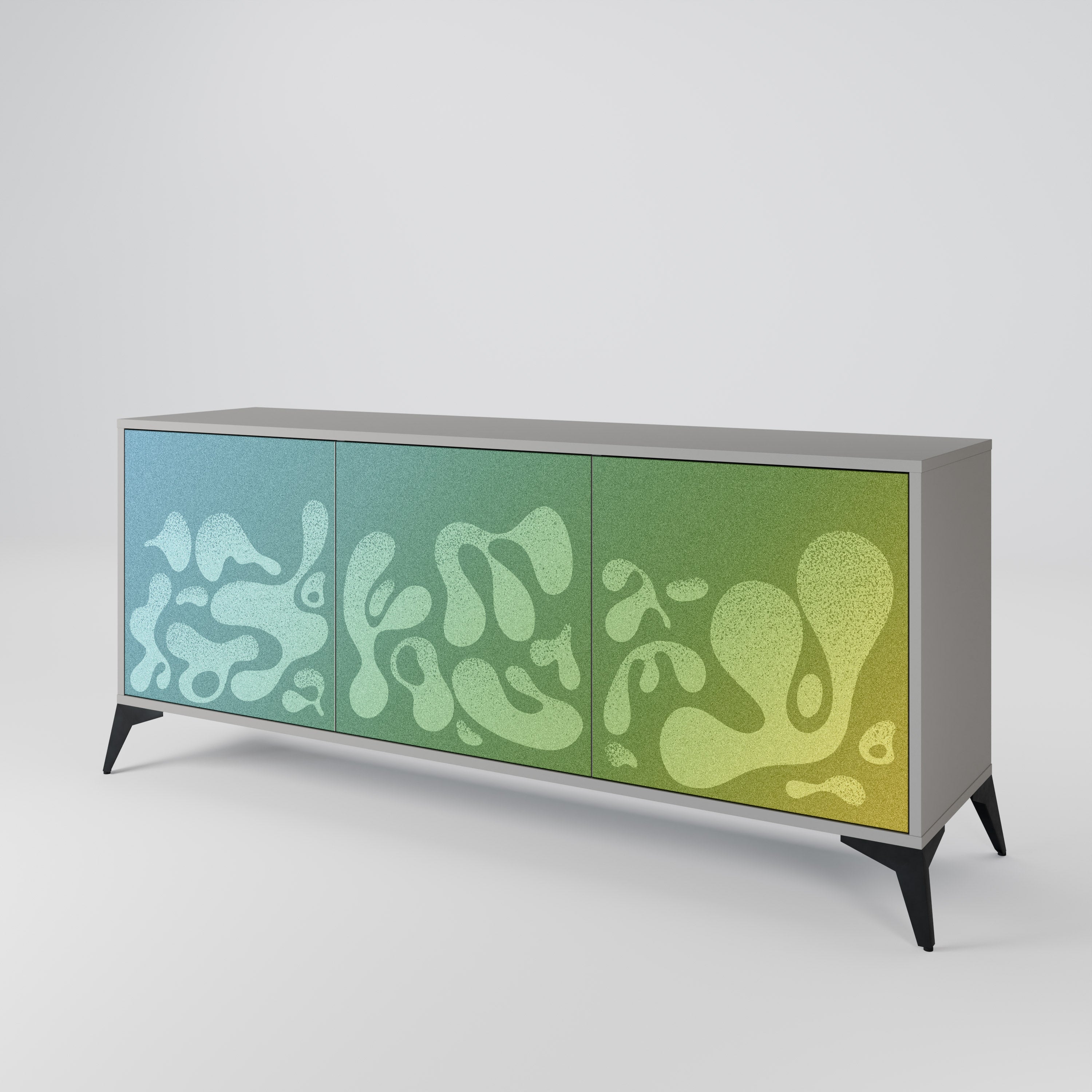 IRREGULAR BLUE 3-Door Sideboard