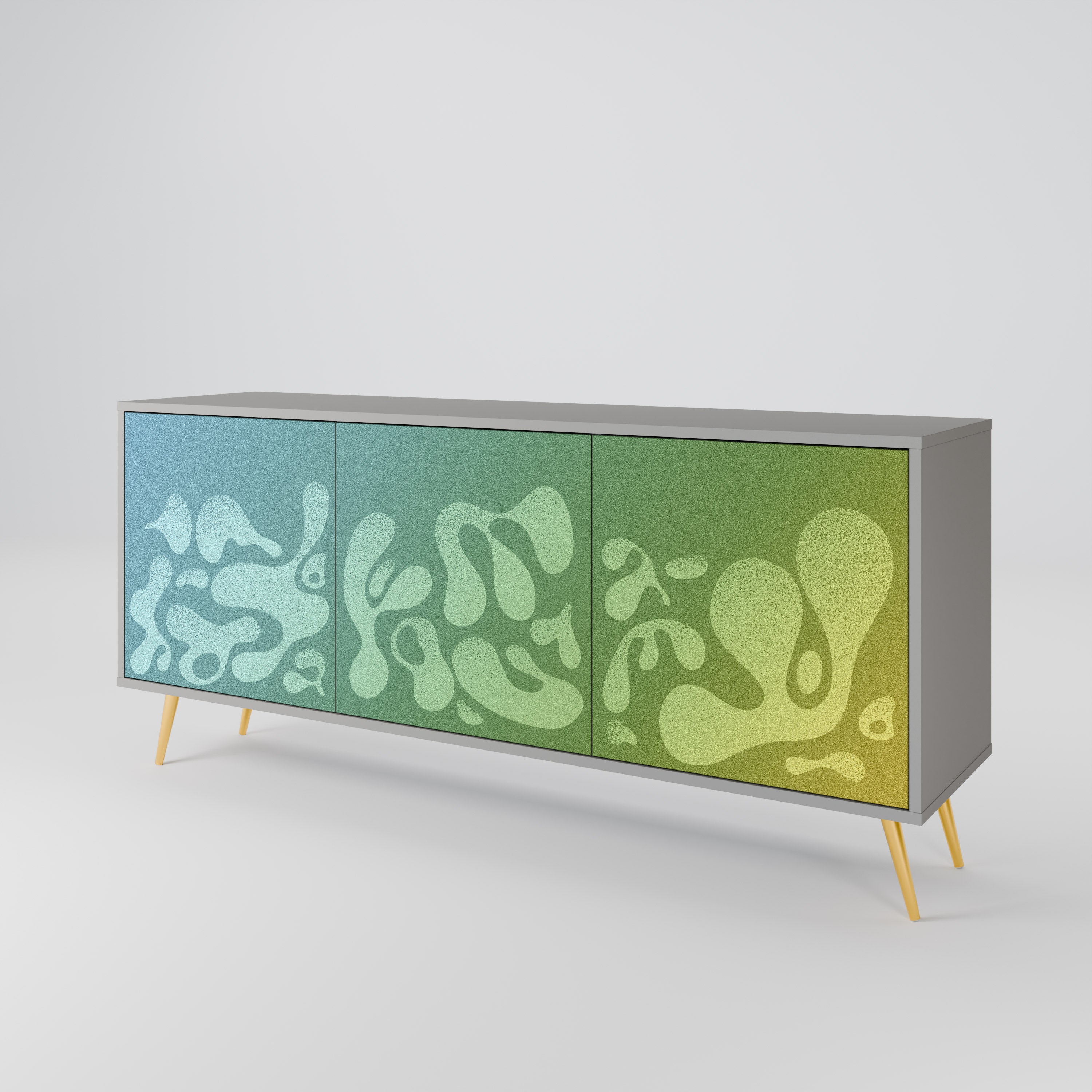 IRREGULAR BLUE 3-Door Sideboard