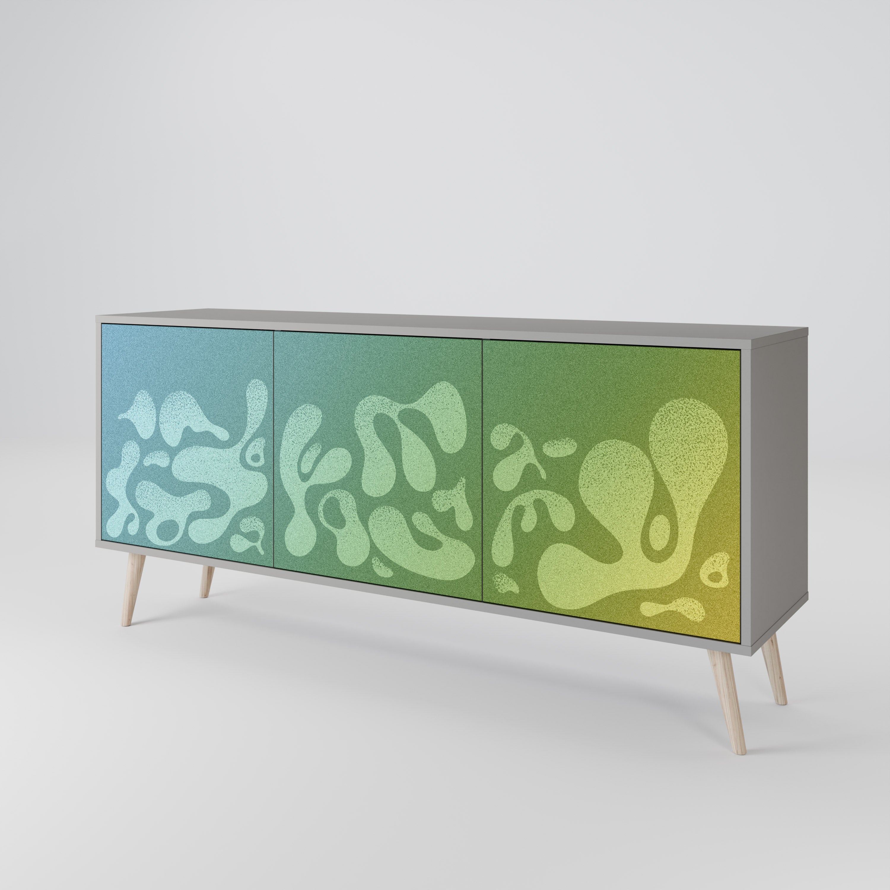 IRREGULAR BLUE 3-Door Sideboard