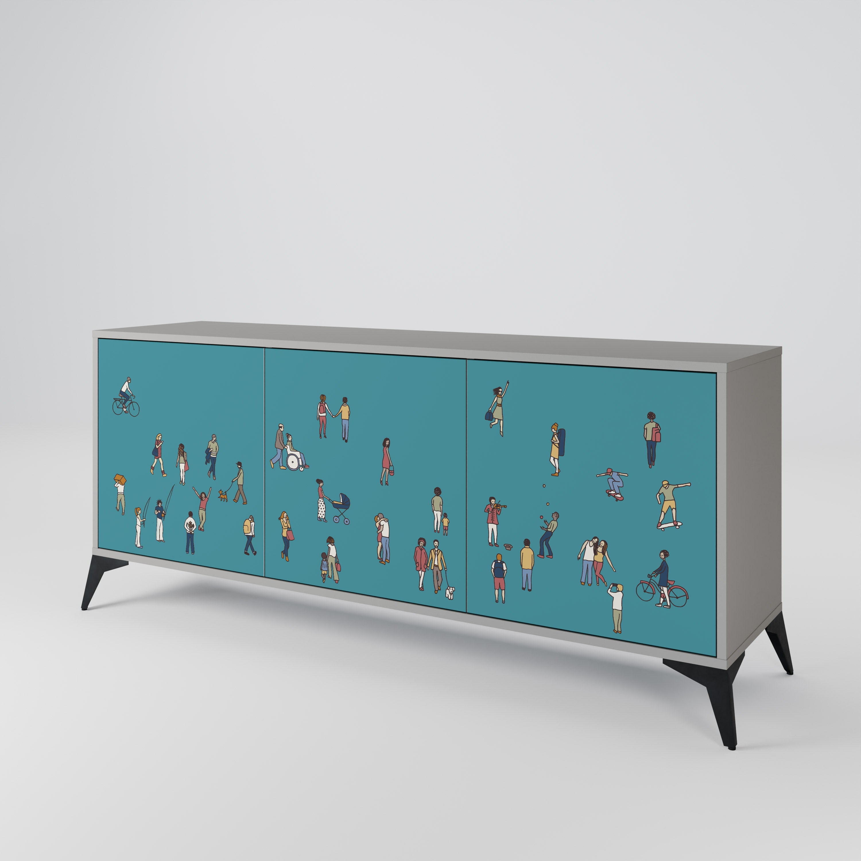 COLLECTIVE STREAM 3-Door Sideboard