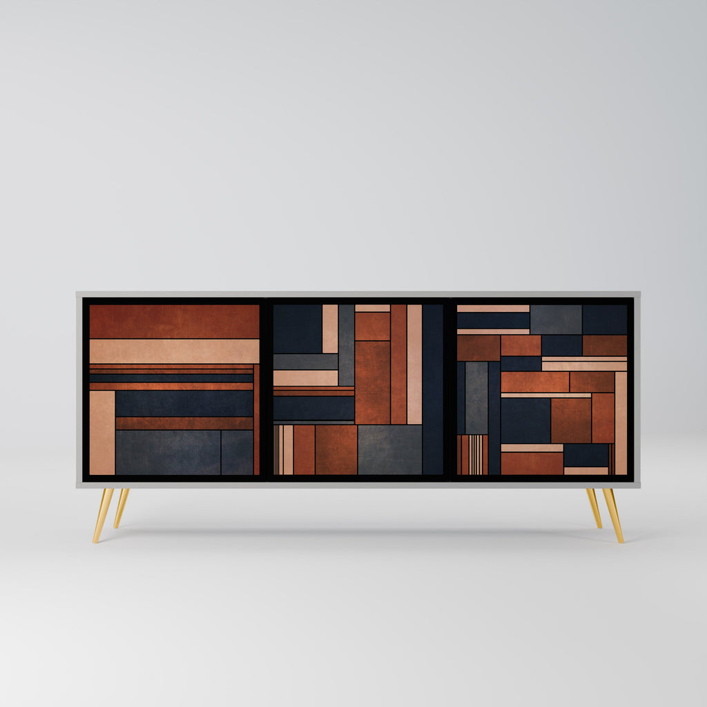 Buffet 3 portes INTREPID FORMATION en finition grise