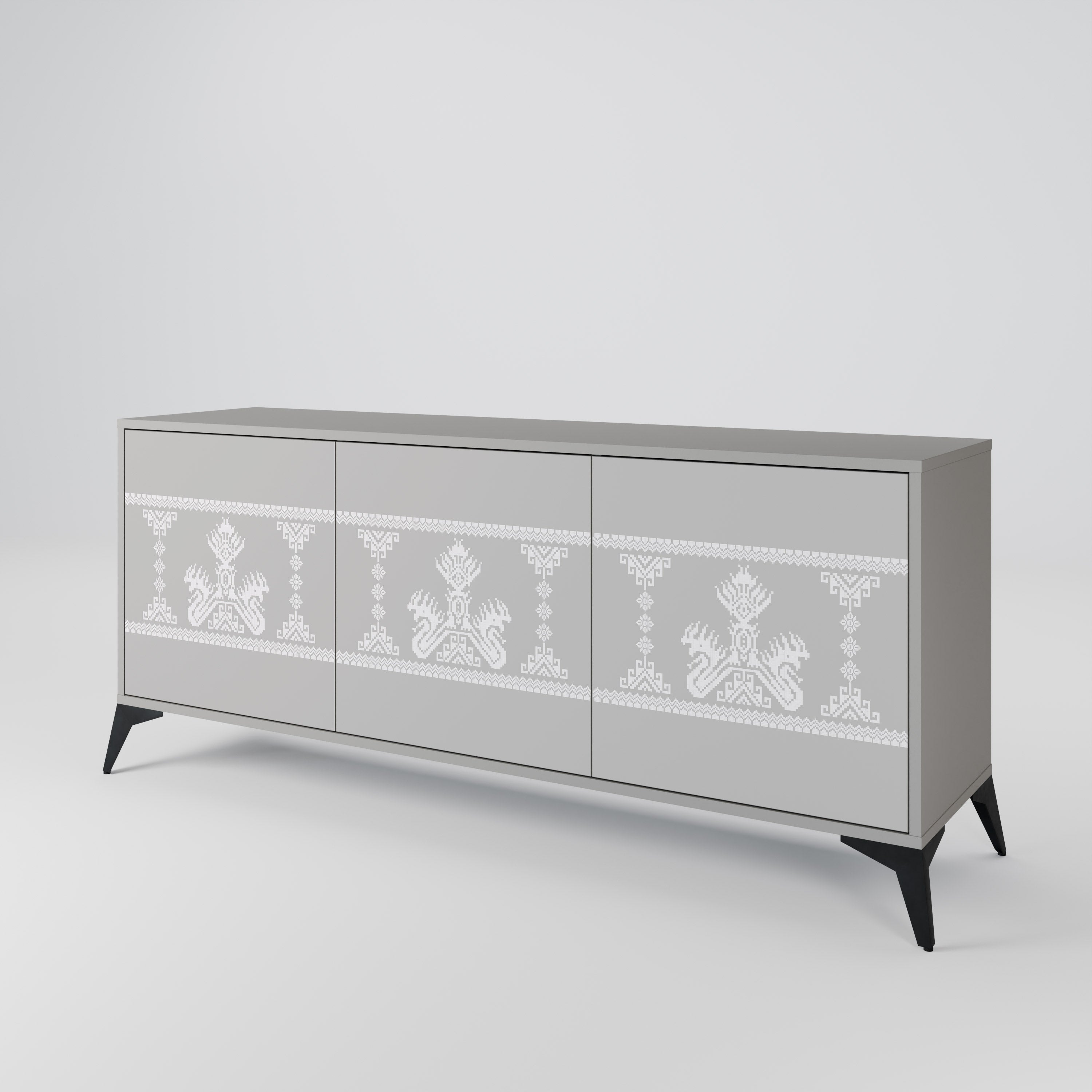 THAI GRAY 3-Door Sideboard