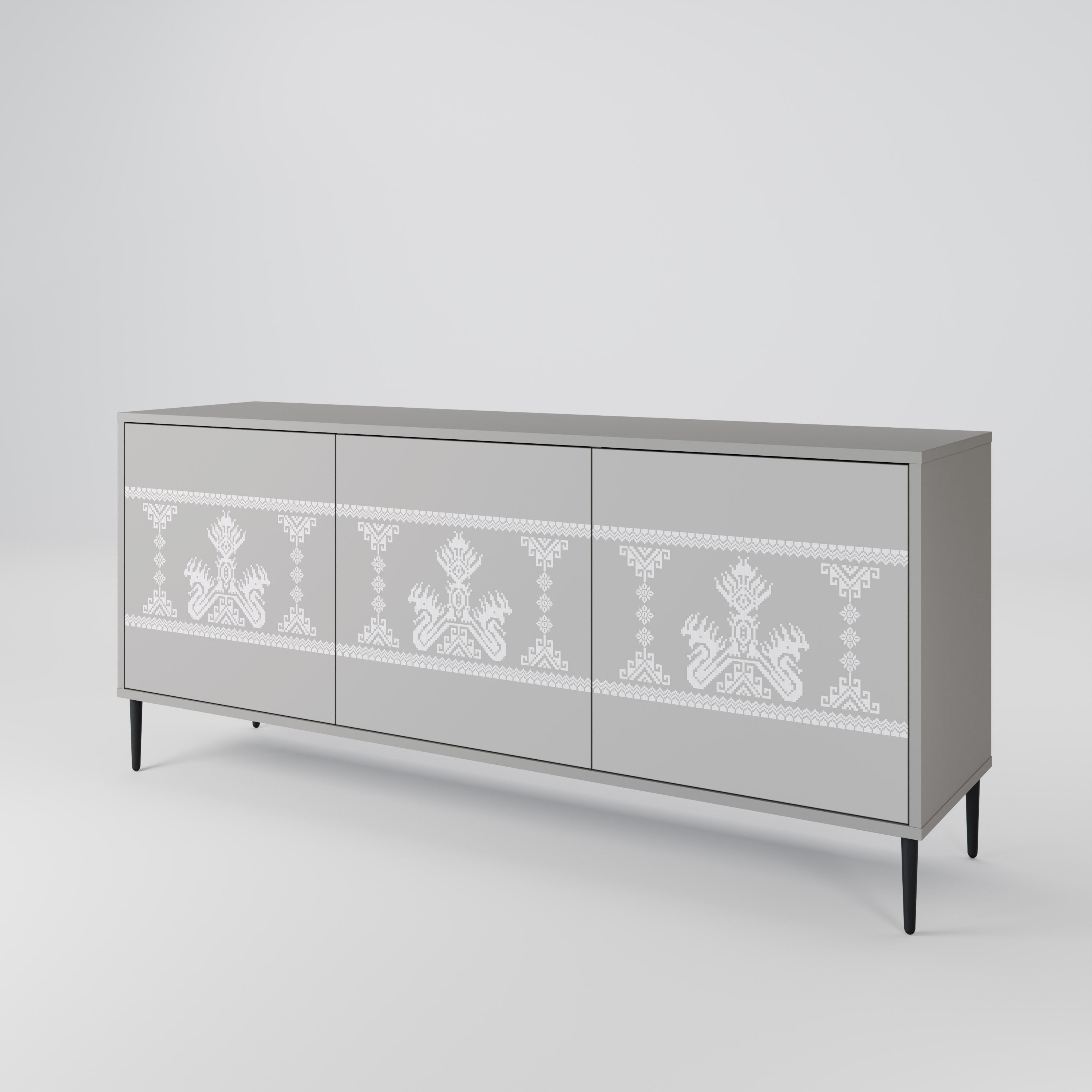 THAI GRAY 3-Door Sideboard