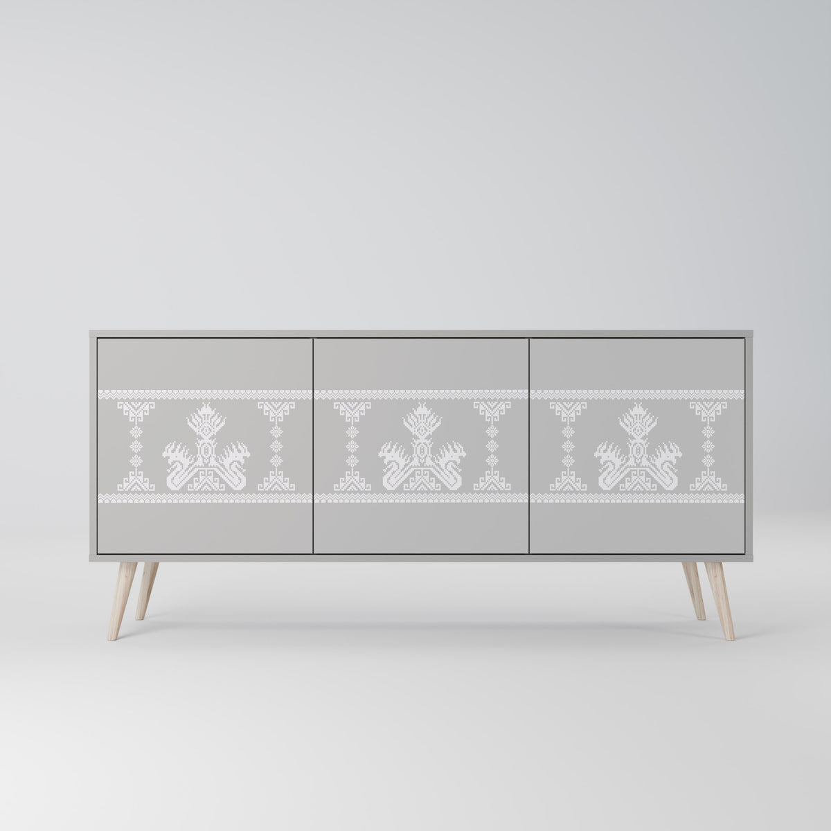 THAI GRAY 3-Door Sideboard