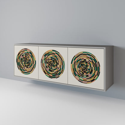 GREEN CIRCLES 3-Door Sideboard