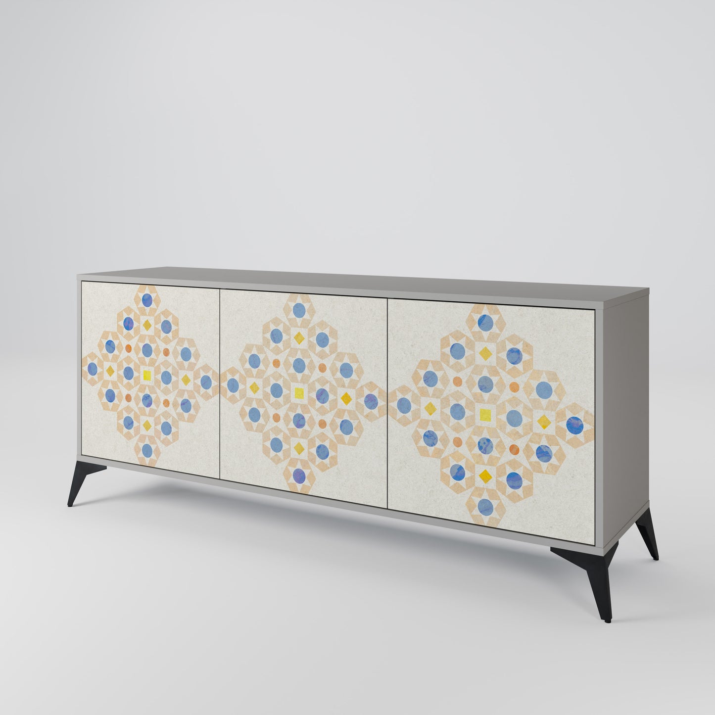 PATTERNED PRISM 3-Door Sideboard