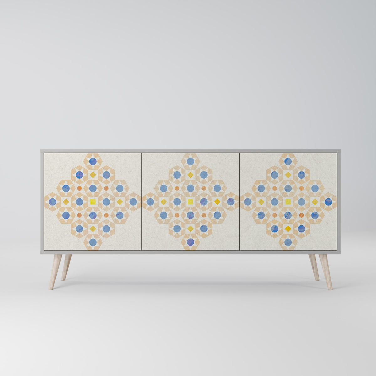 PATTERNED PRISM 3-Door Sideboard