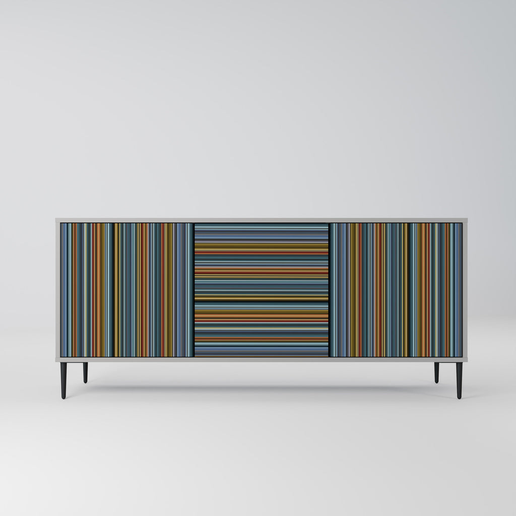 Buffet 3 portes LINEOUT SPECTRUM finition grise