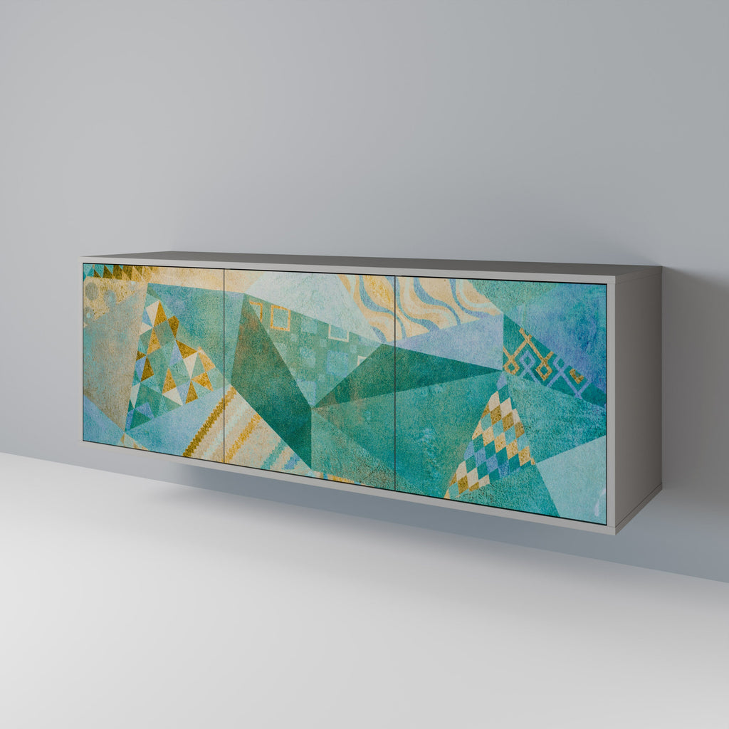 Buffet 3 portes SPECTRUM SPLENDOR finition grise