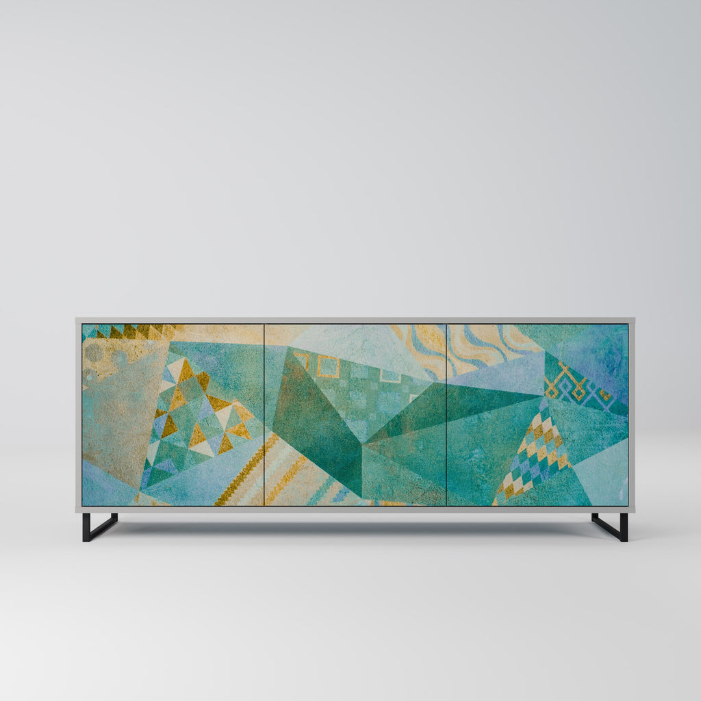 Buffet 3 portes SPECTRUM SPLENDOR finition grise