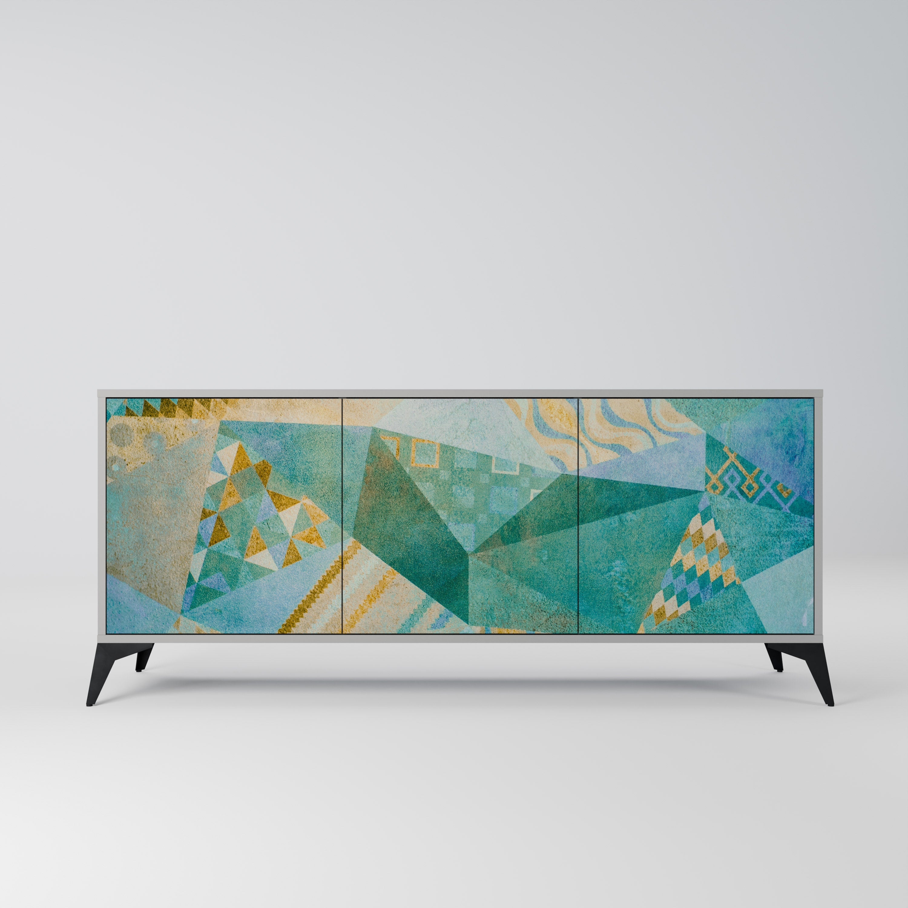 Buffet 3 portes SPECTRUM SPLENDOR finition grise