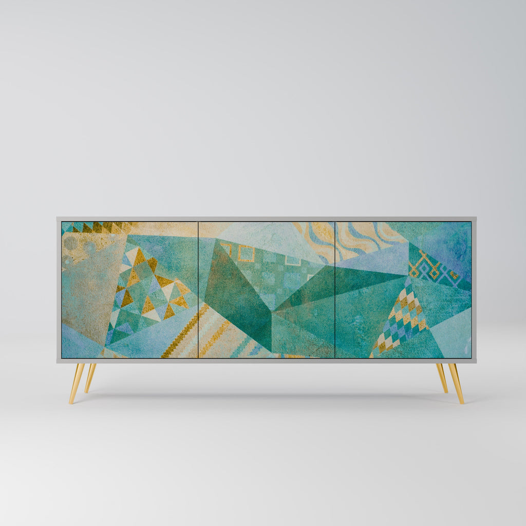 Buffet 3 portes SPECTRUM SPLENDOR finition grise