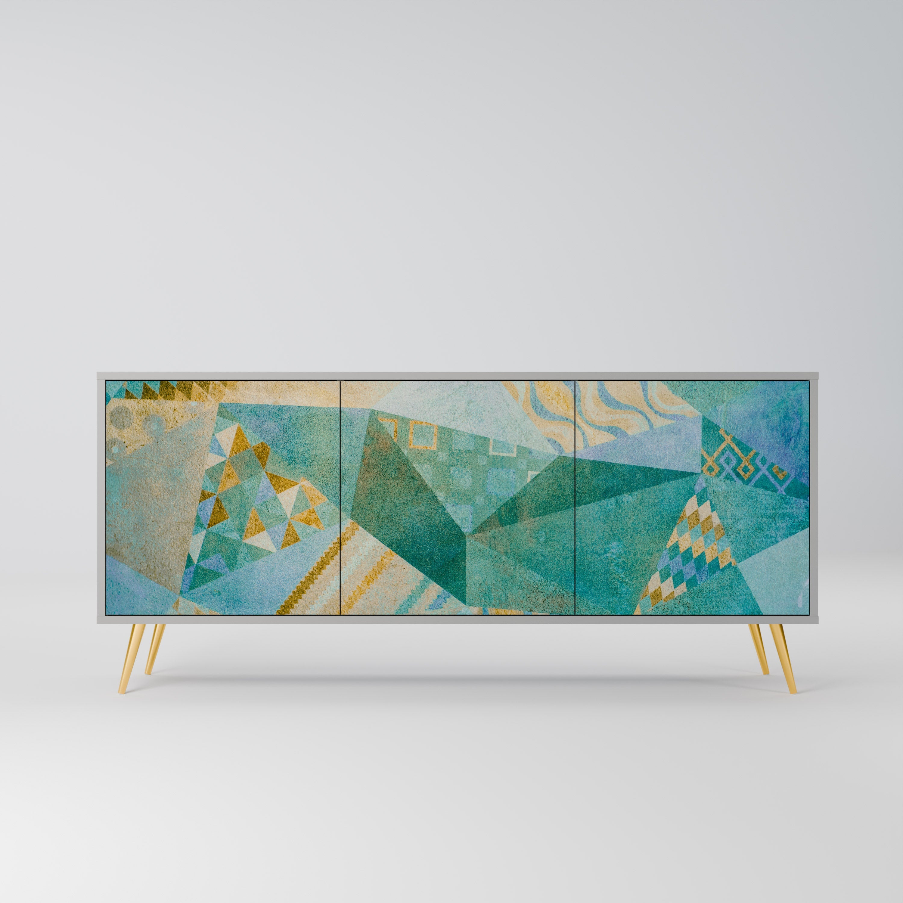 Buffet 3 portes SPECTRUM SPLENDOR finition grise