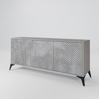 CONCRETE ZIG ZAG 3-Door Sideboard