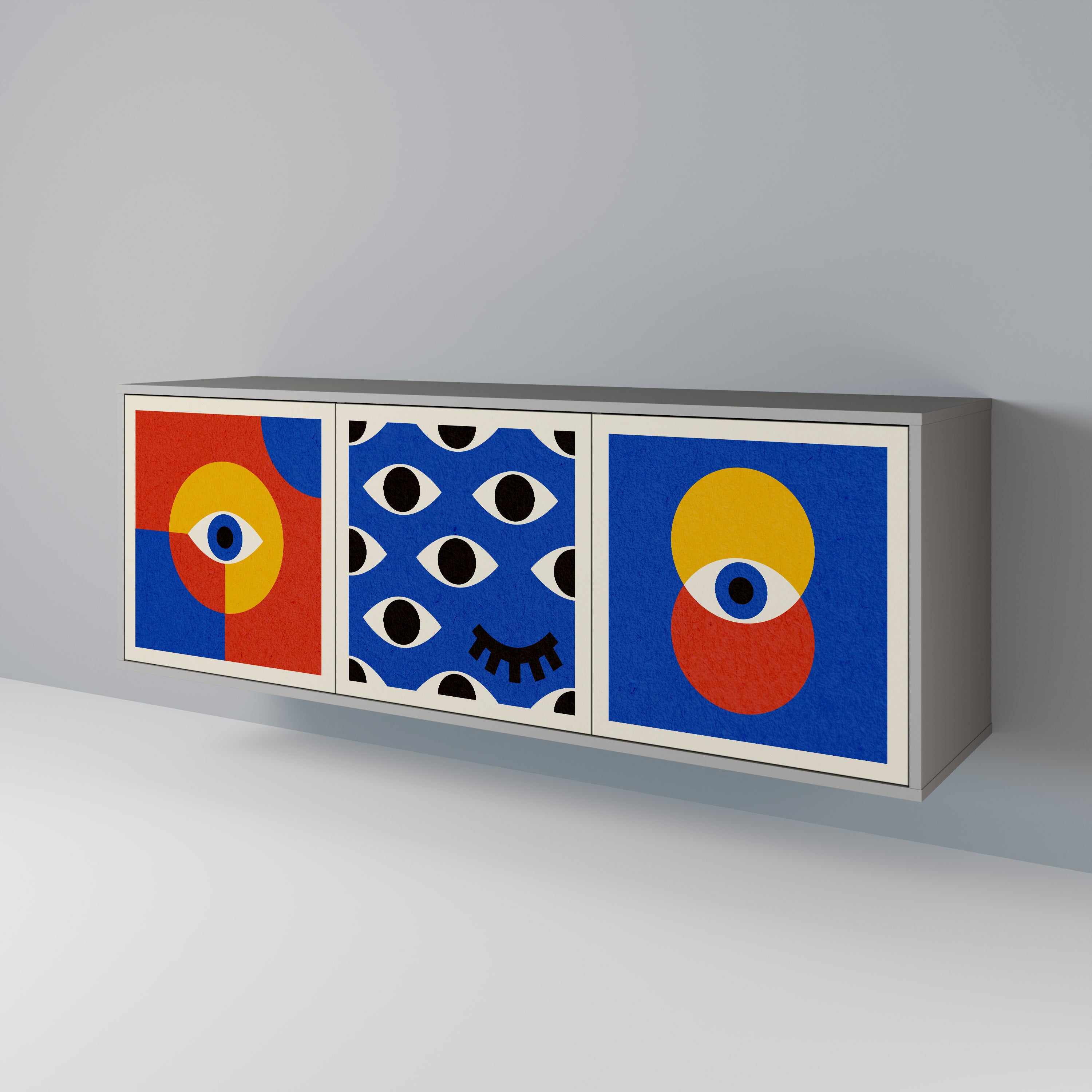 GEOMETRIC EYES 3-Door Sideboard