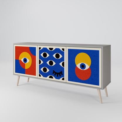 GEOMETRIC EYES 3-Door Sideboard
