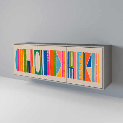 GEOMETRIC SHINE 3-Door Sideboard