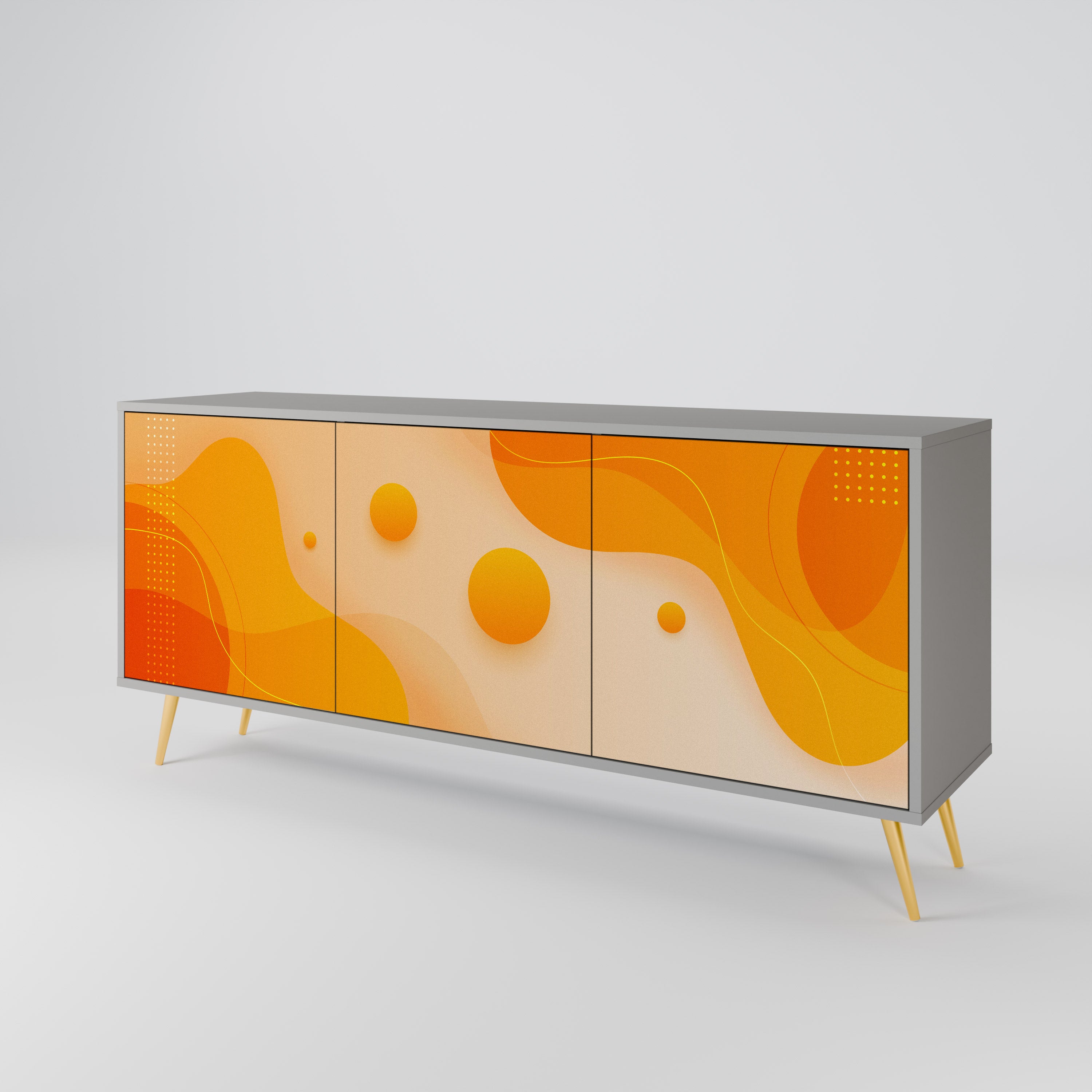 ORANGE ARRANGEMENT 3-Door Sideboard