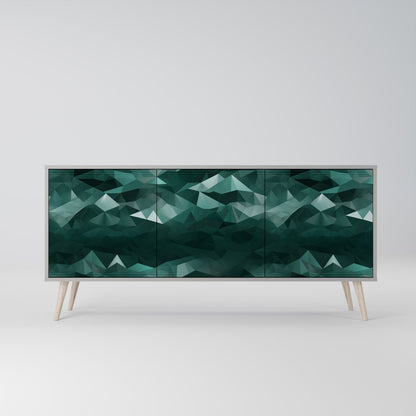 POLYGONAL FLOATING 3-Door Sideboard