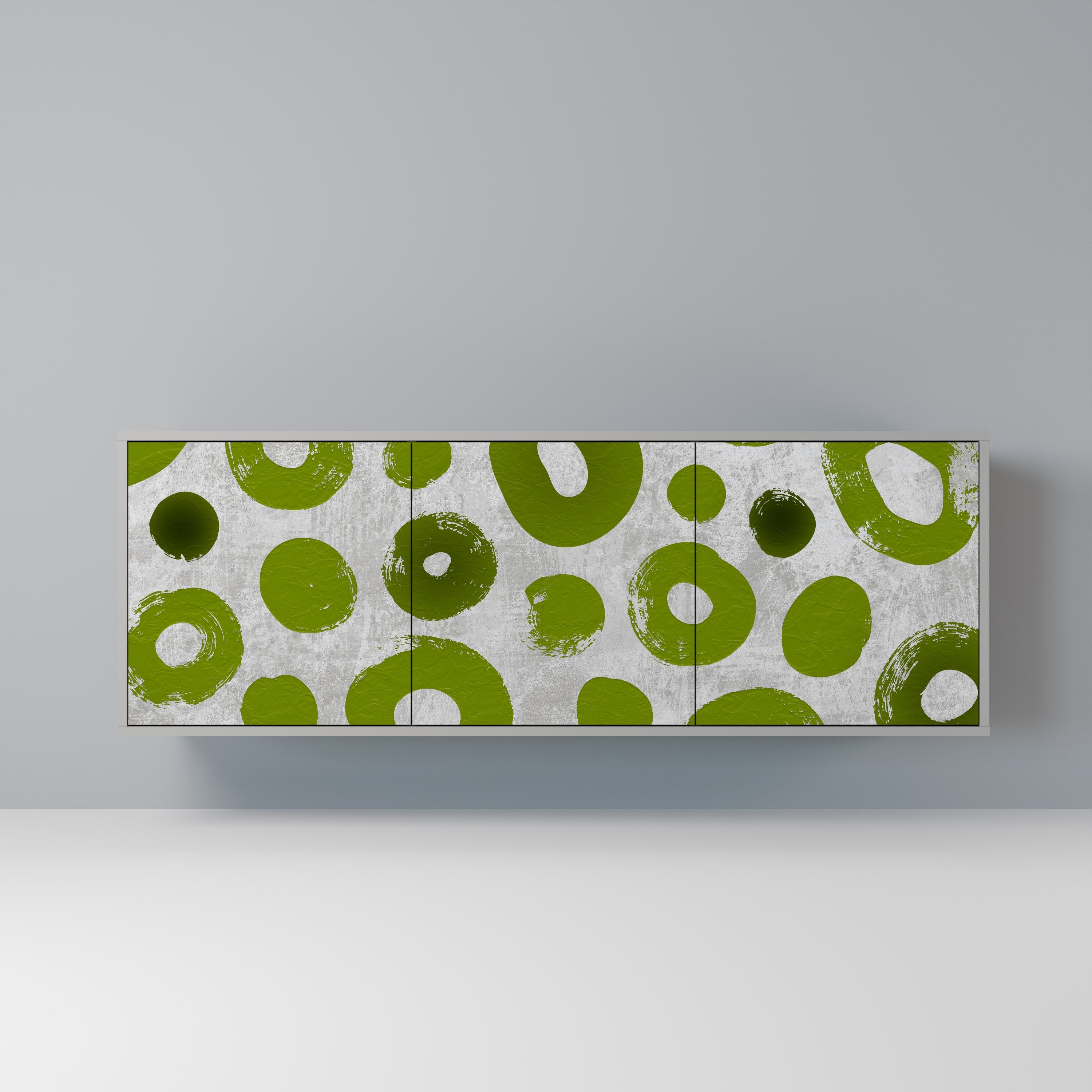 Buffet 3 portes GREEN RHAPSODY finition grise