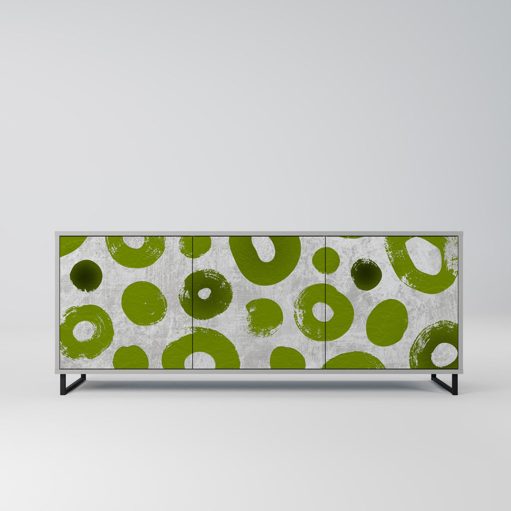 Buffet 3 portes GREEN RHAPSODY finition grise