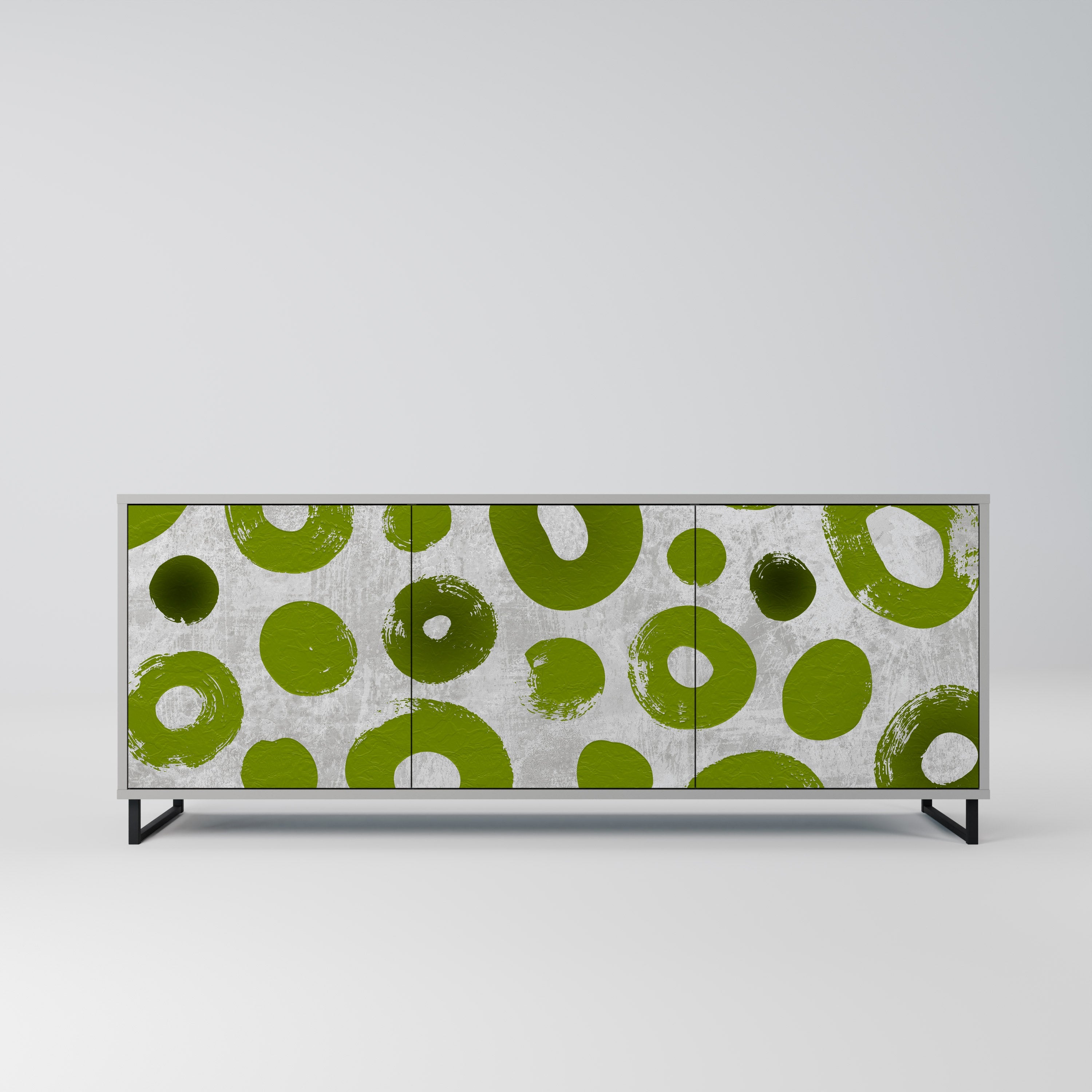 Buffet 3 portes GREEN RHAPSODY finition grise