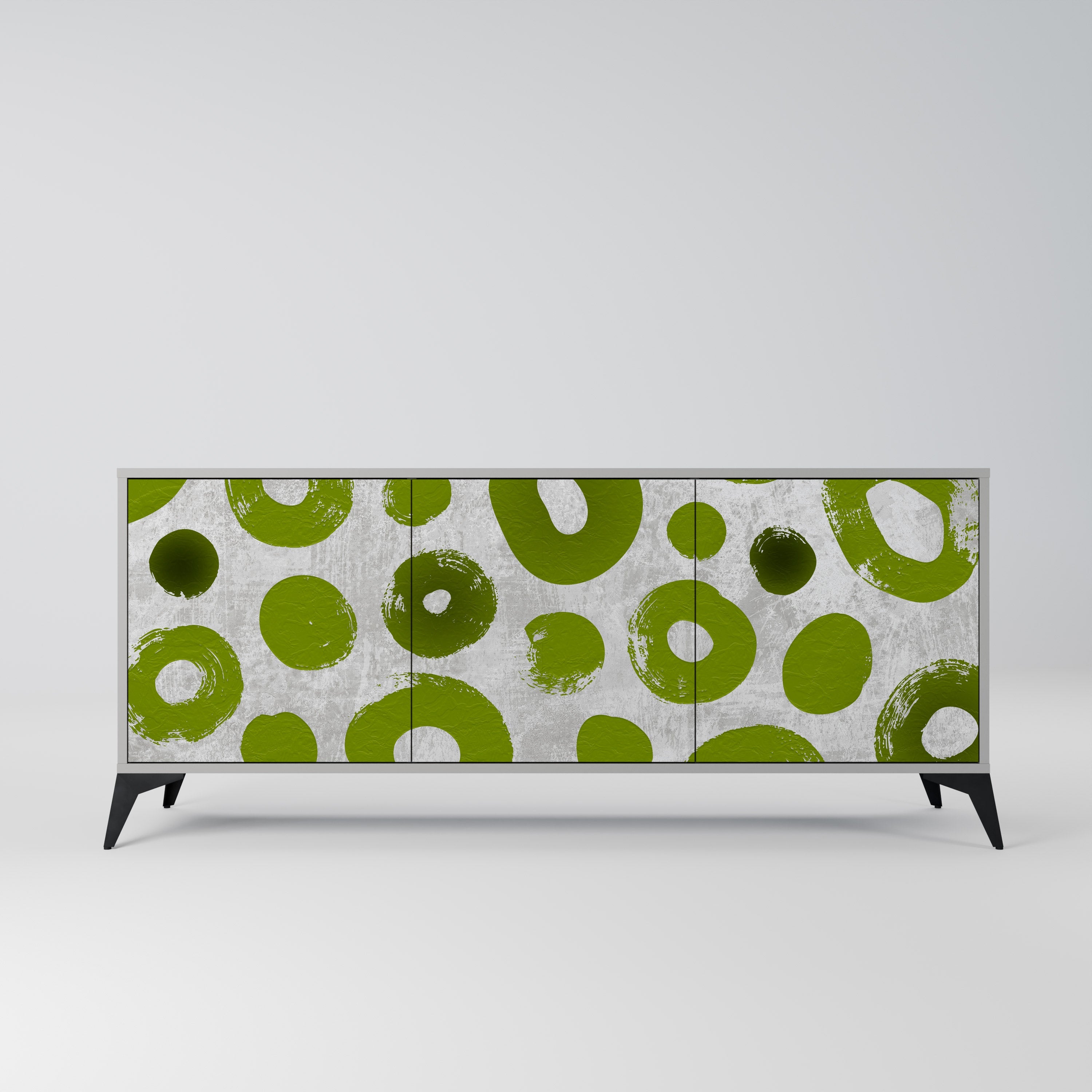 Buffet 3 portes GREEN RHAPSODY finition grise