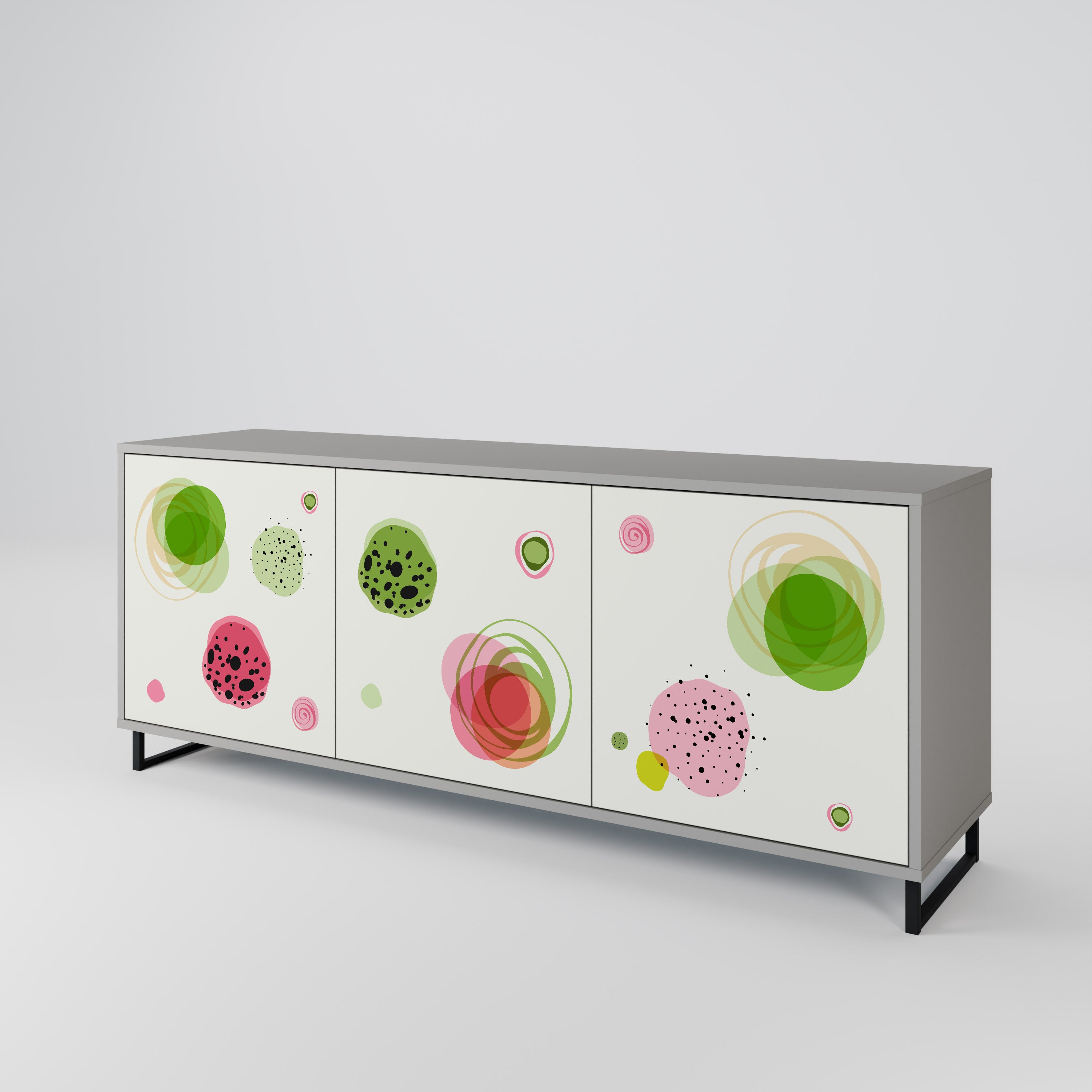 COLORFUL COSMOS 3-Door Sideboard