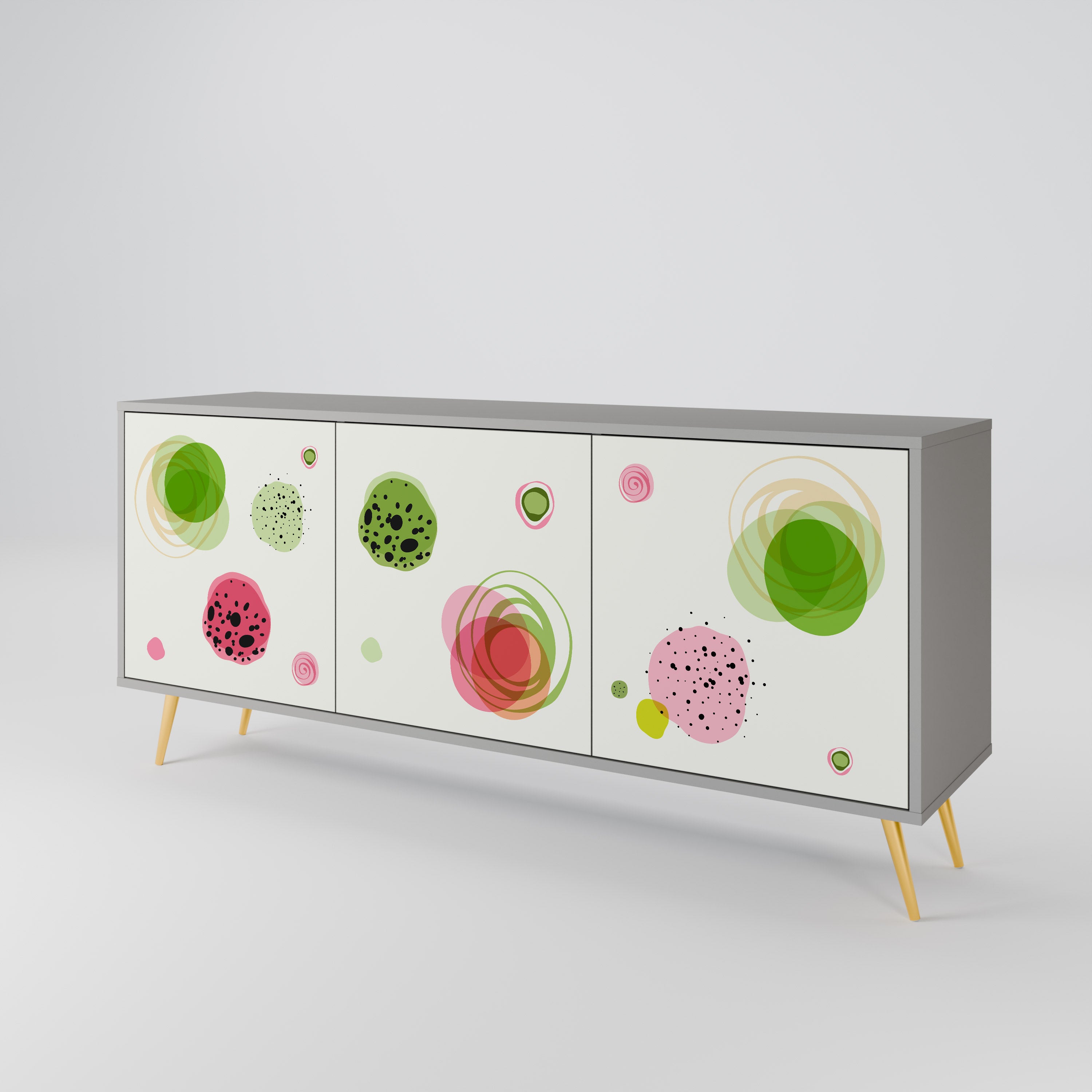 COLORFUL COSMOS 3-Door Sideboard