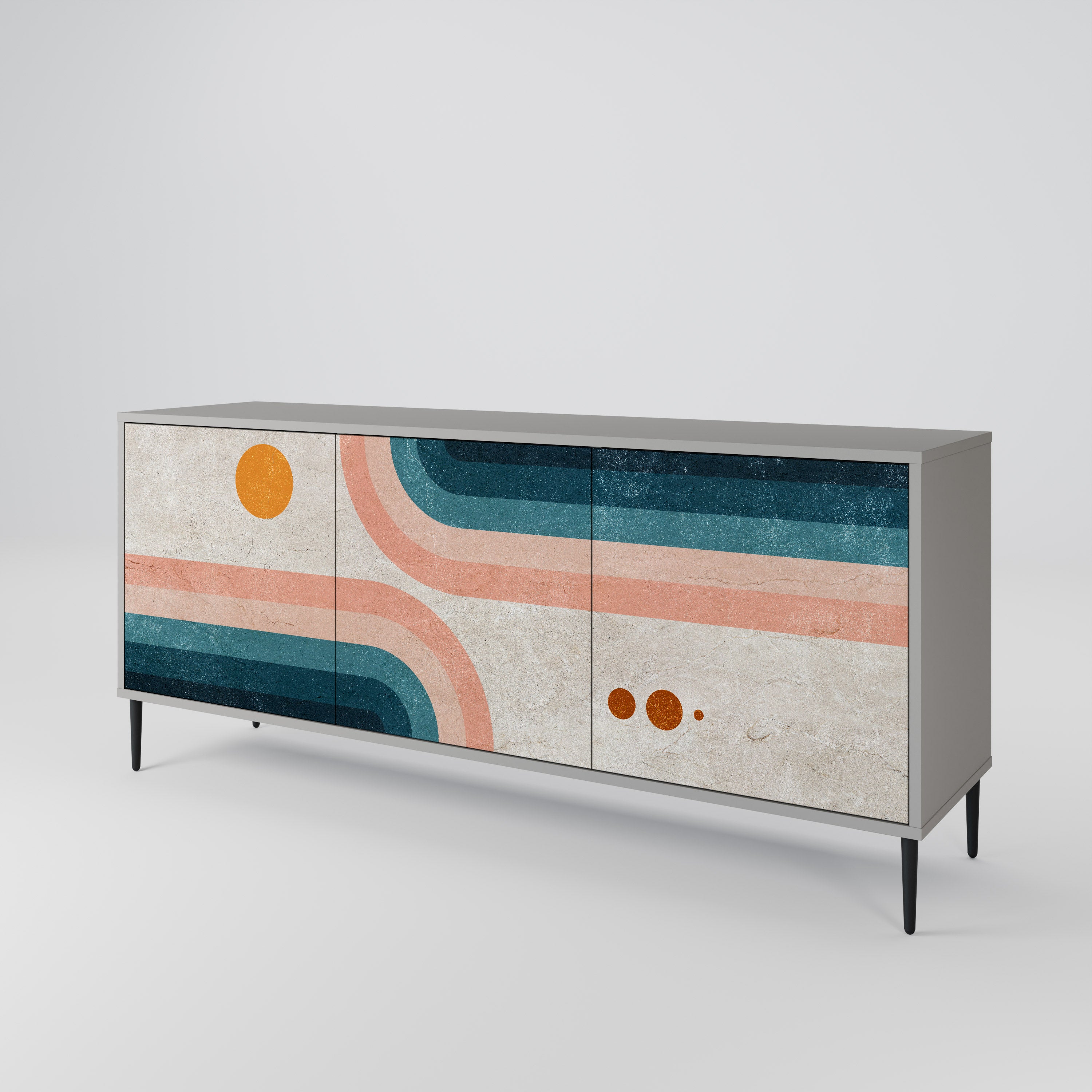 TWO HALVES 3-Door Sideboard