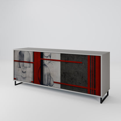 GRAY FIGURES 3-Door Sideboard