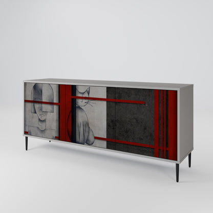GRAY FIGURES 3-Door Sideboard