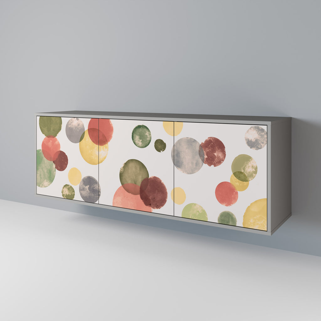 Buffet 3 portes FLEETING HAPPINESS en finition grise