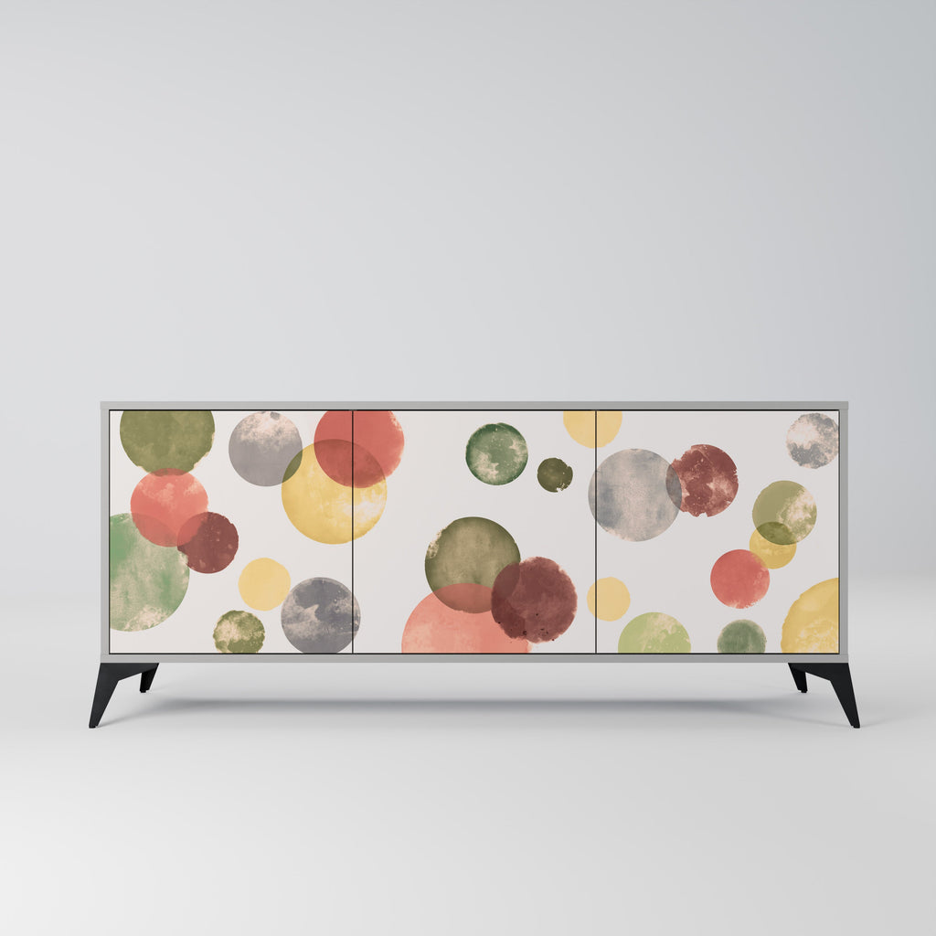 Buffet 3 portes FLEETING HAPPINESS en finition grise