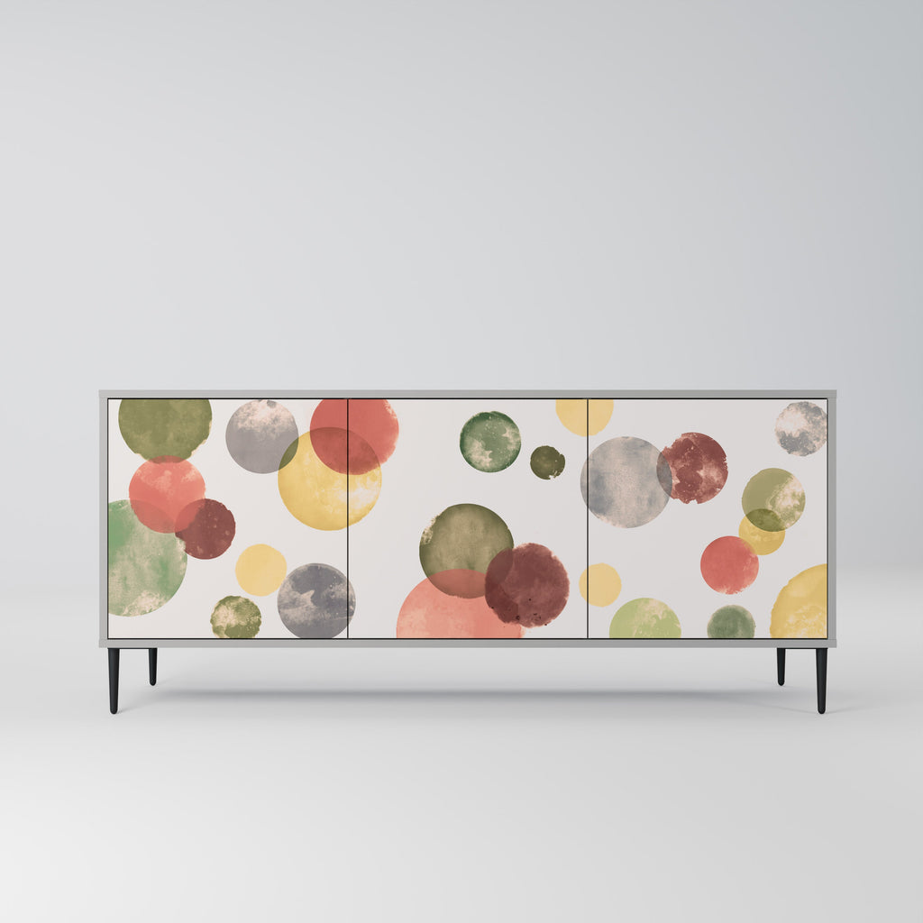 Buffet 3 portes FLEETING HAPPINESS en finition grise