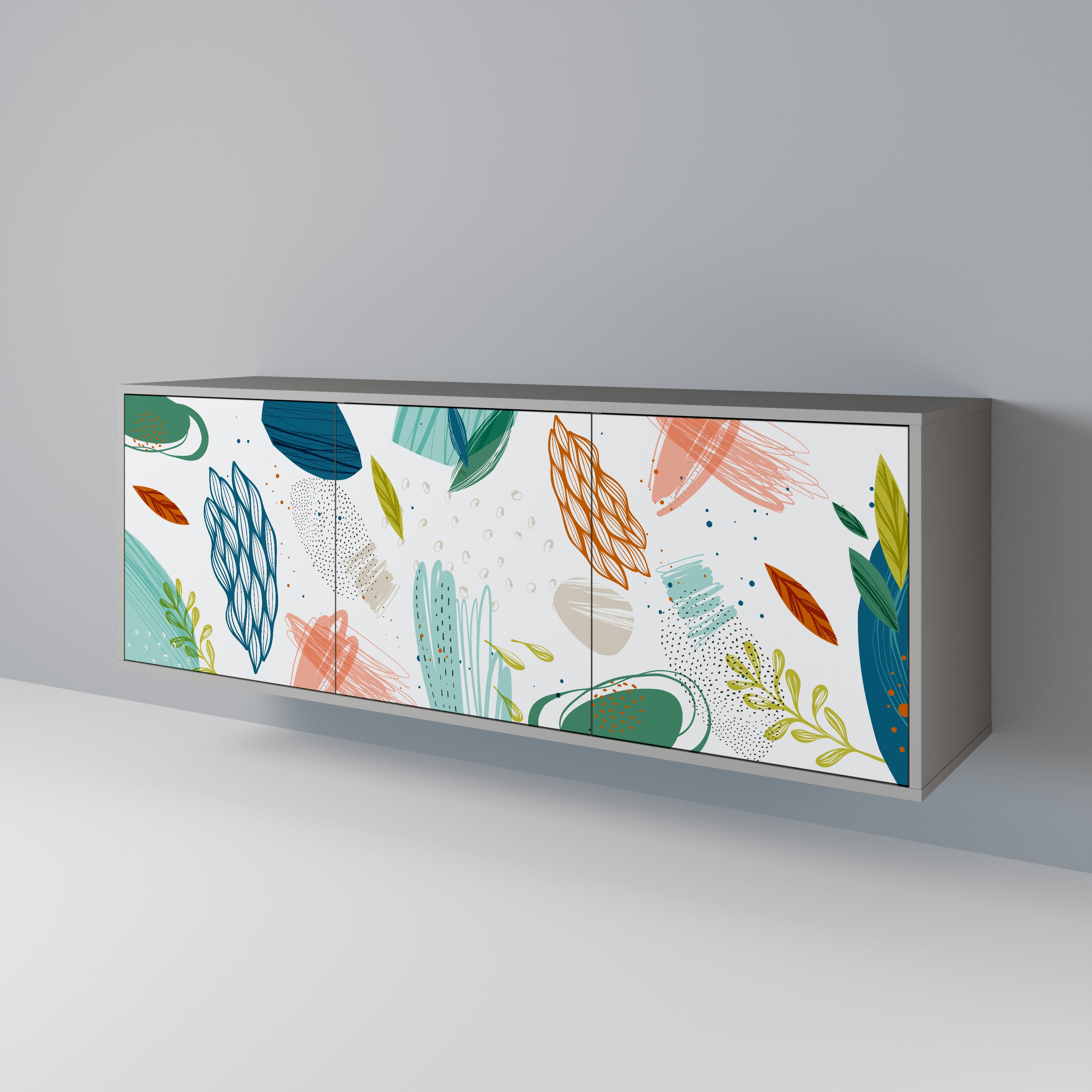 BOTANICAL HURRICANE 3-Door Sideboard