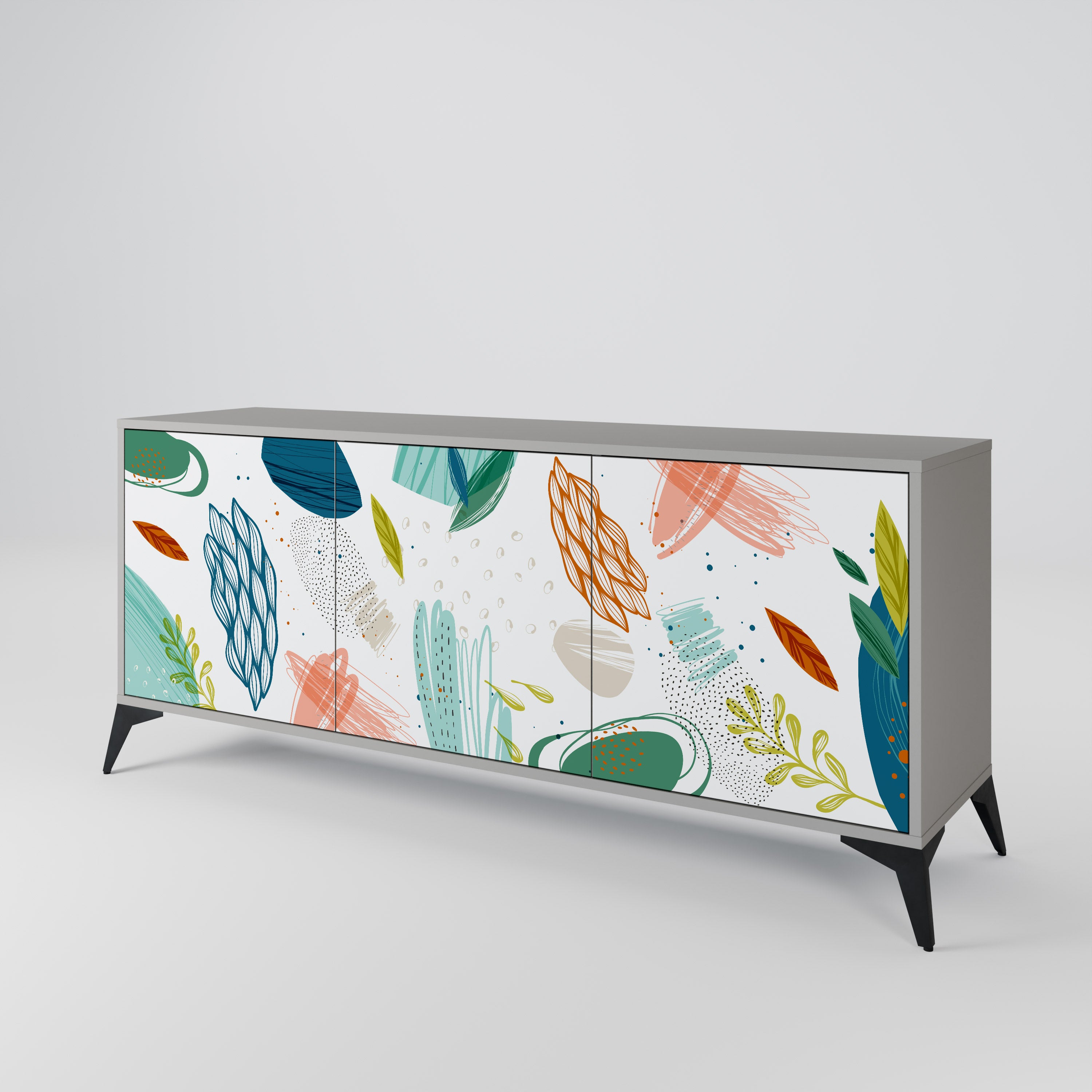 BOTANICAL HURRICANE 3-Door Sideboard