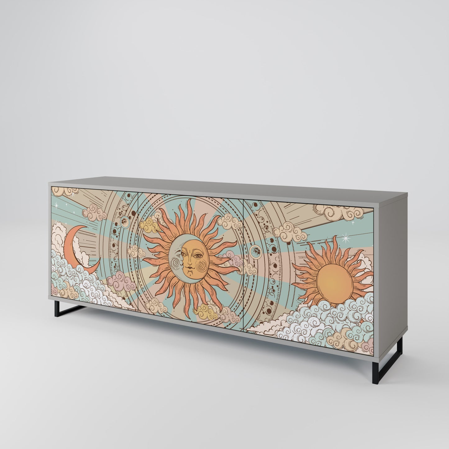 MYSTICAL STRUCTURE 3-Door Sideboard