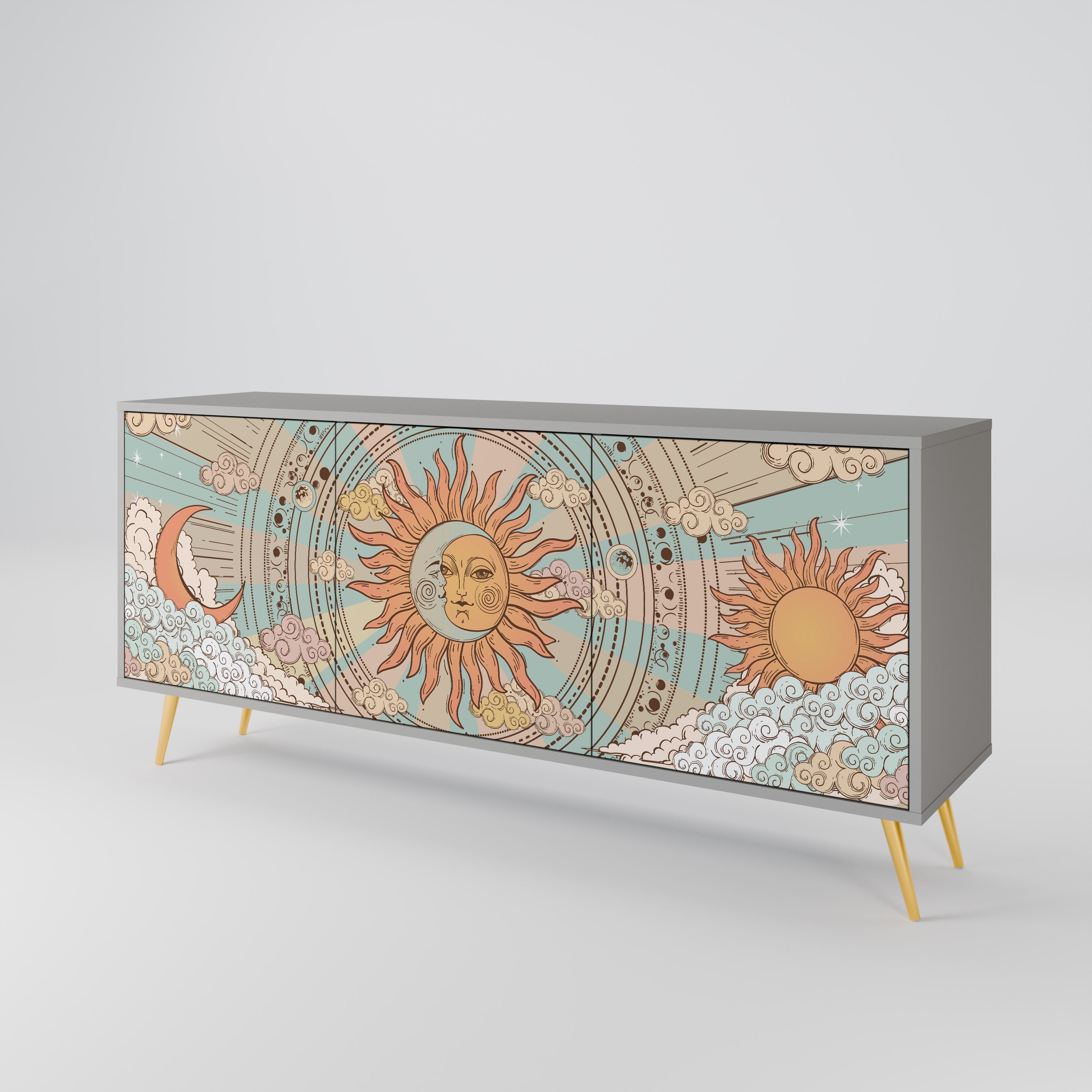 MYSTICAL STRUCTURE 3-Door Sideboard