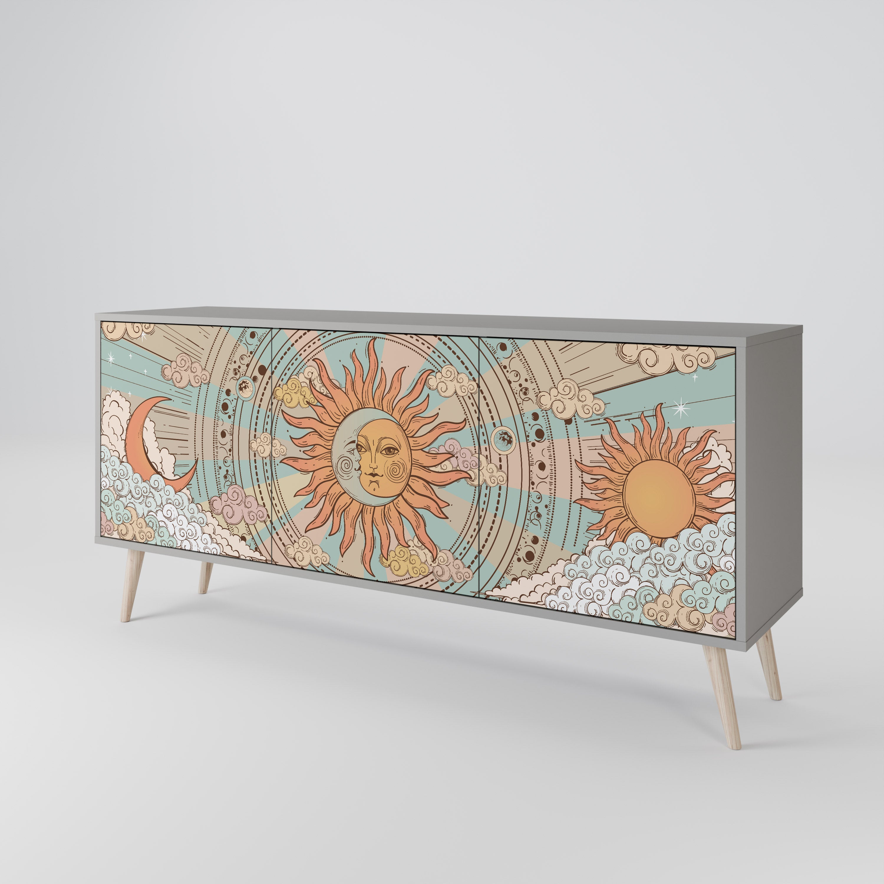 MYSTICAL STRUCTURE 3-Door Sideboard
