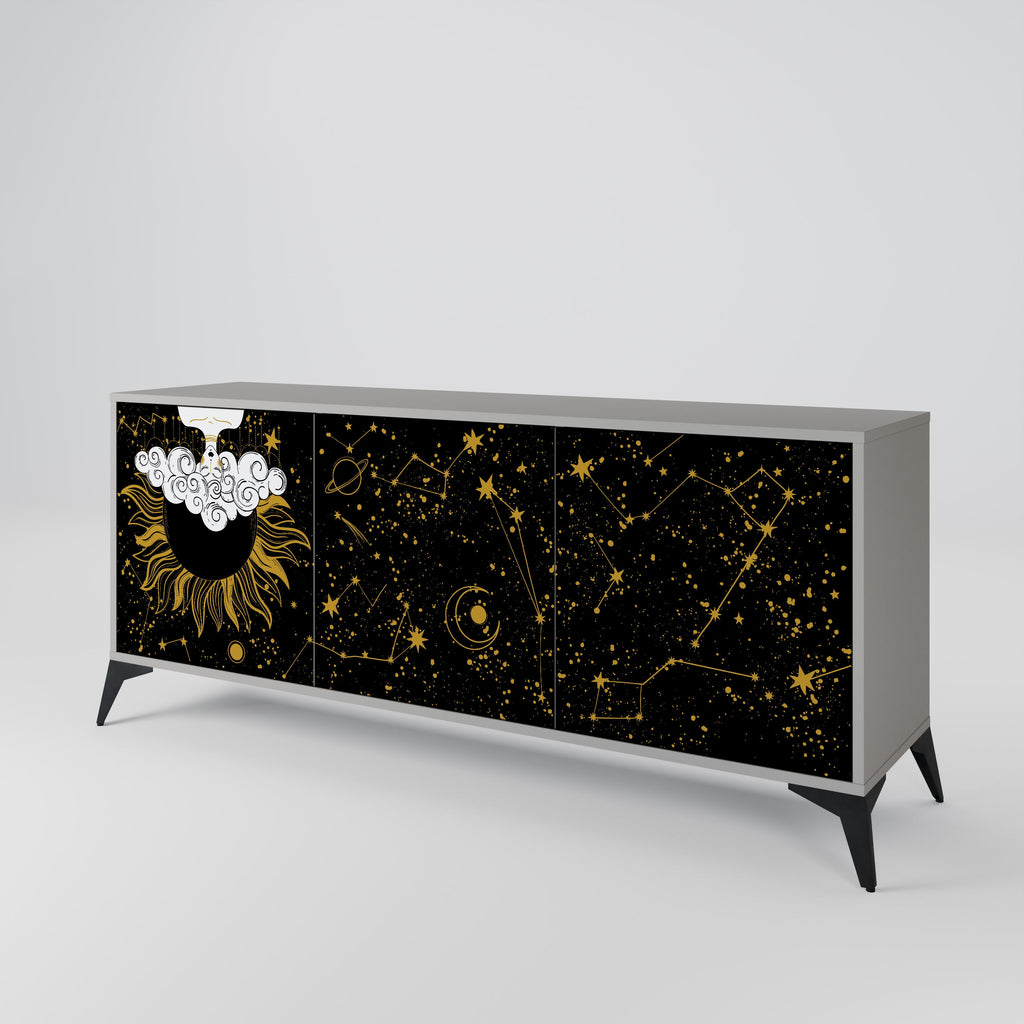 Buffet 3 portes STELLAR CONSTELLATIONS en finition grise