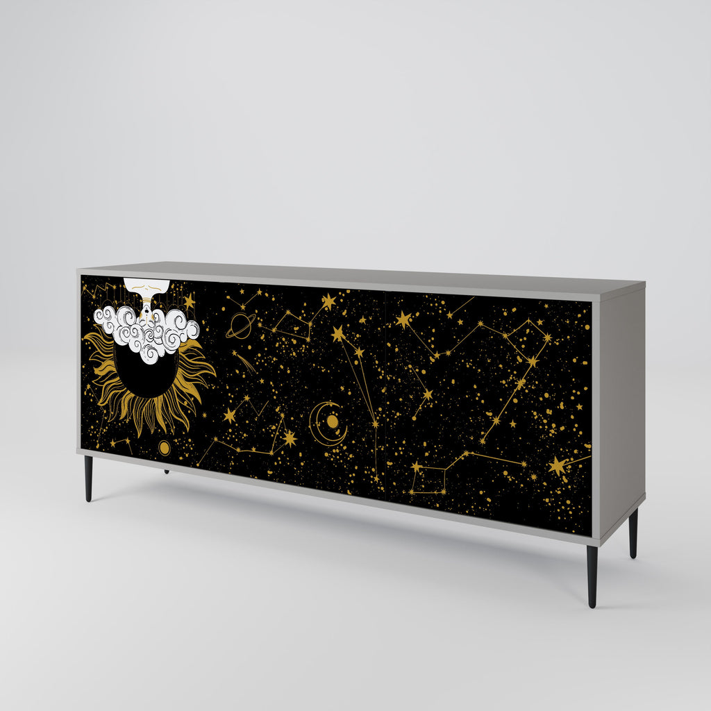 Buffet 3 portes STELLAR CONSTELLATIONS en finition grise