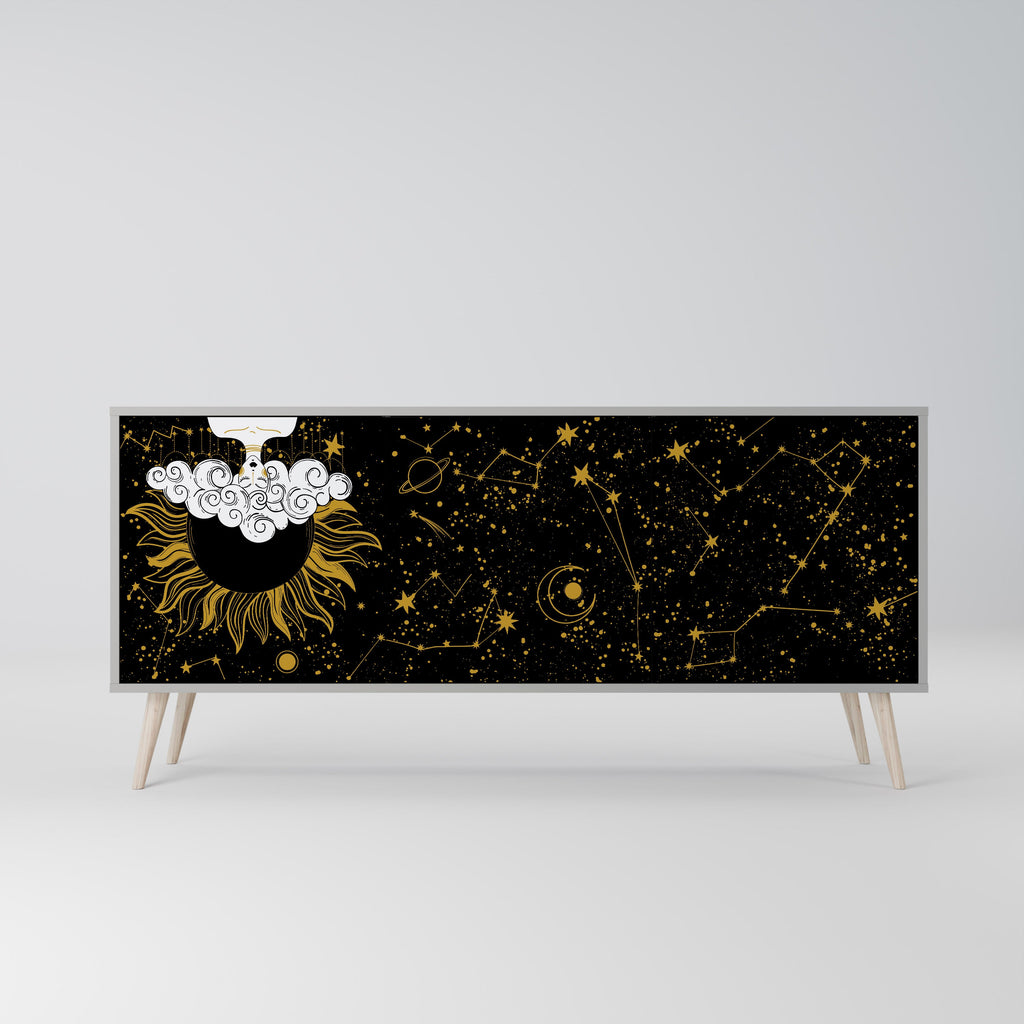 Buffet 3 portes STELLAR CONSTELLATIONS en finition grise