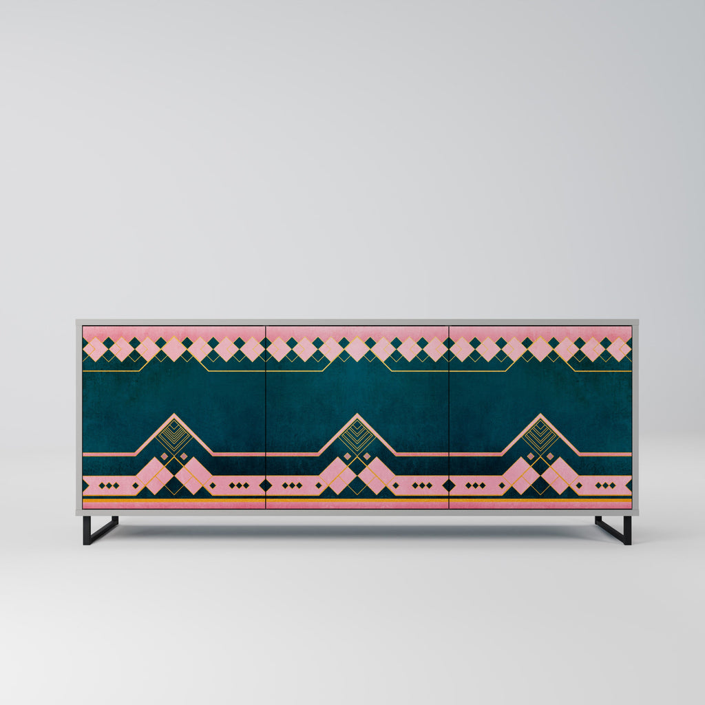 Buffet 3 portes ROYAL COMPOSITION finition grise