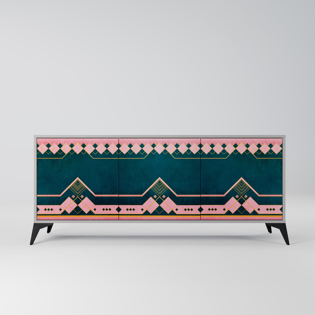 Buffet 3 portes ROYAL COMPOSITION finition grise