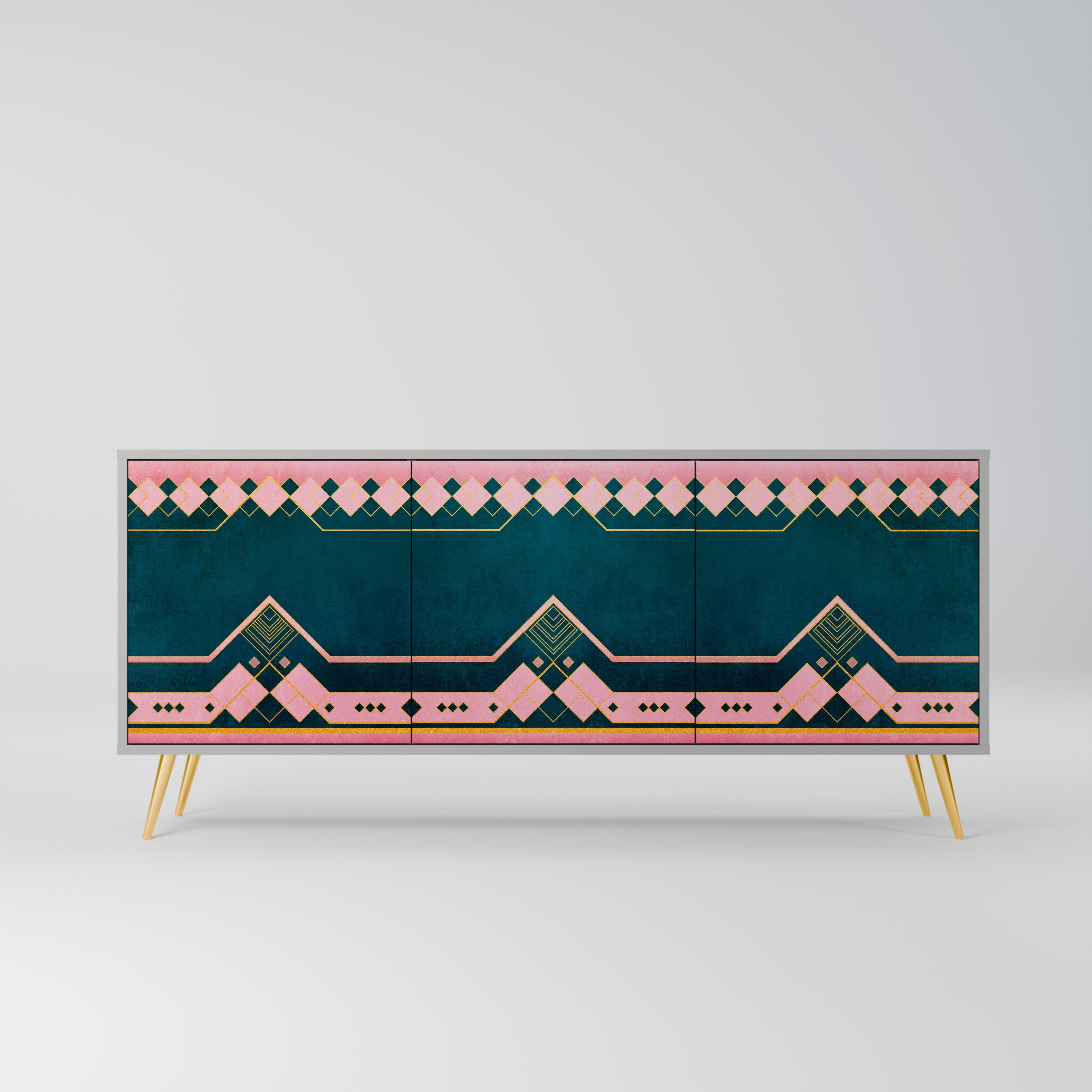 Buffet 3 portes ROYAL COMPOSITION finition grise