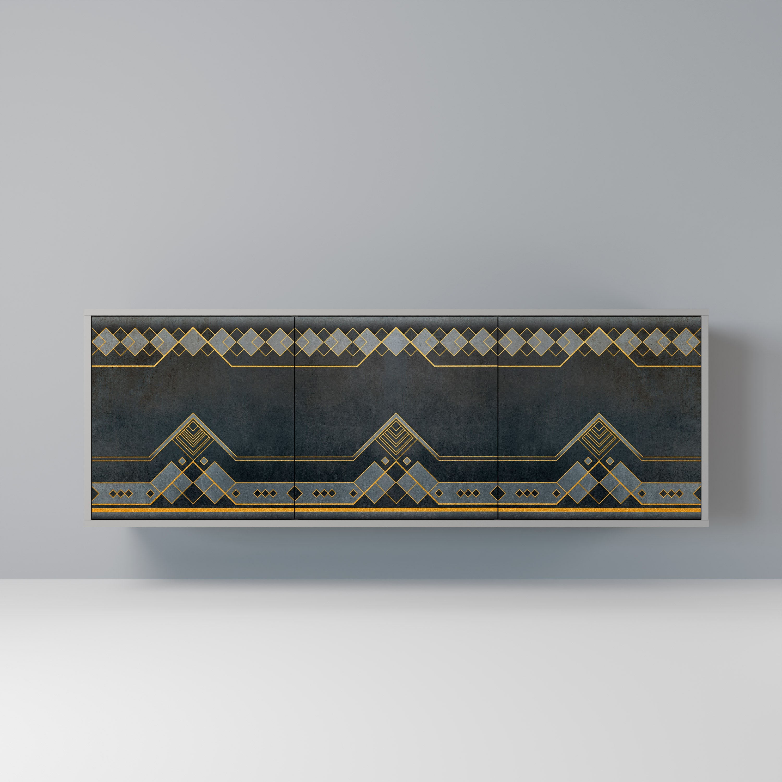 Buffet 3 portes ROYAL ORDINARINESS en finition grise