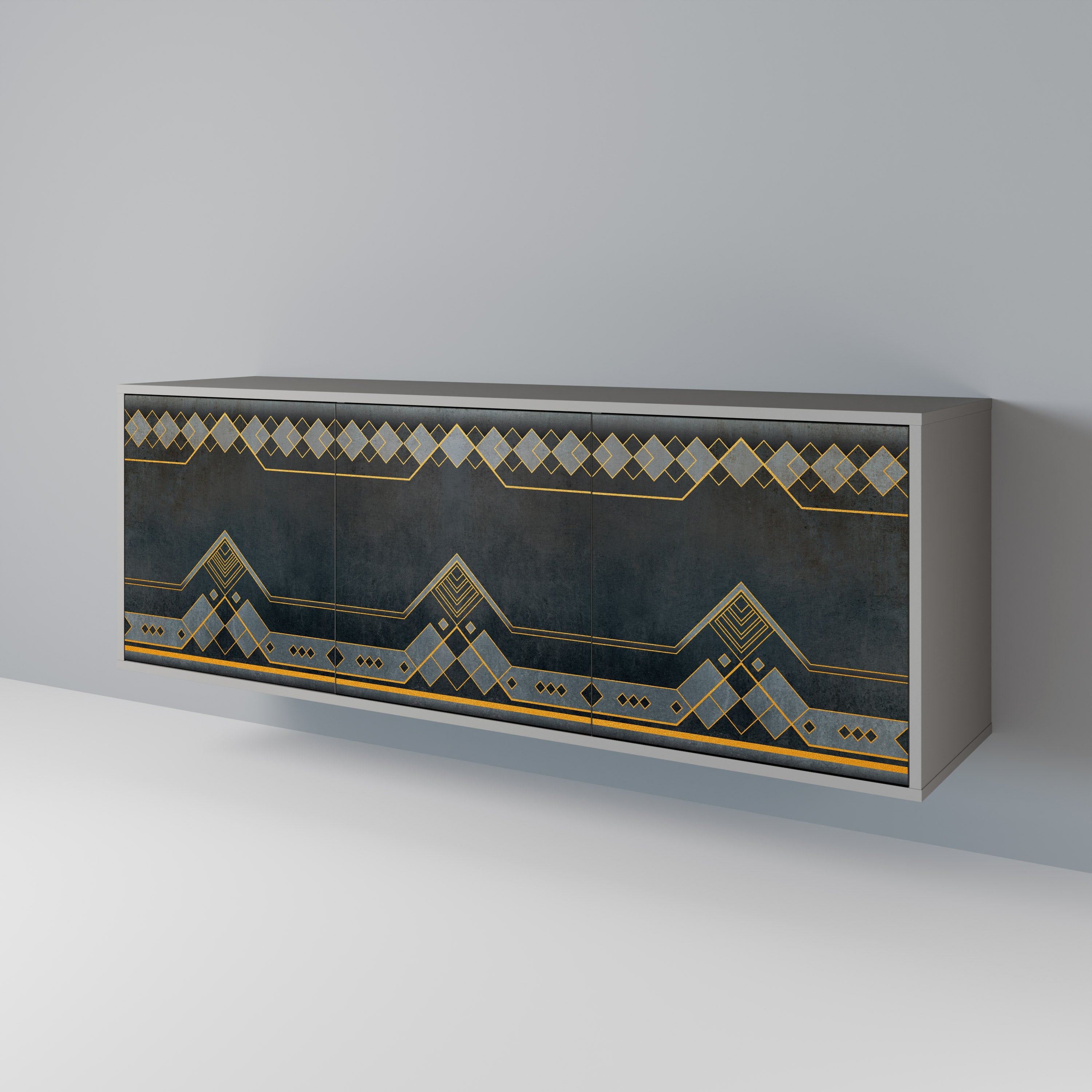 Buffet 3 portes ROYAL ORDINARINESS en finition grise